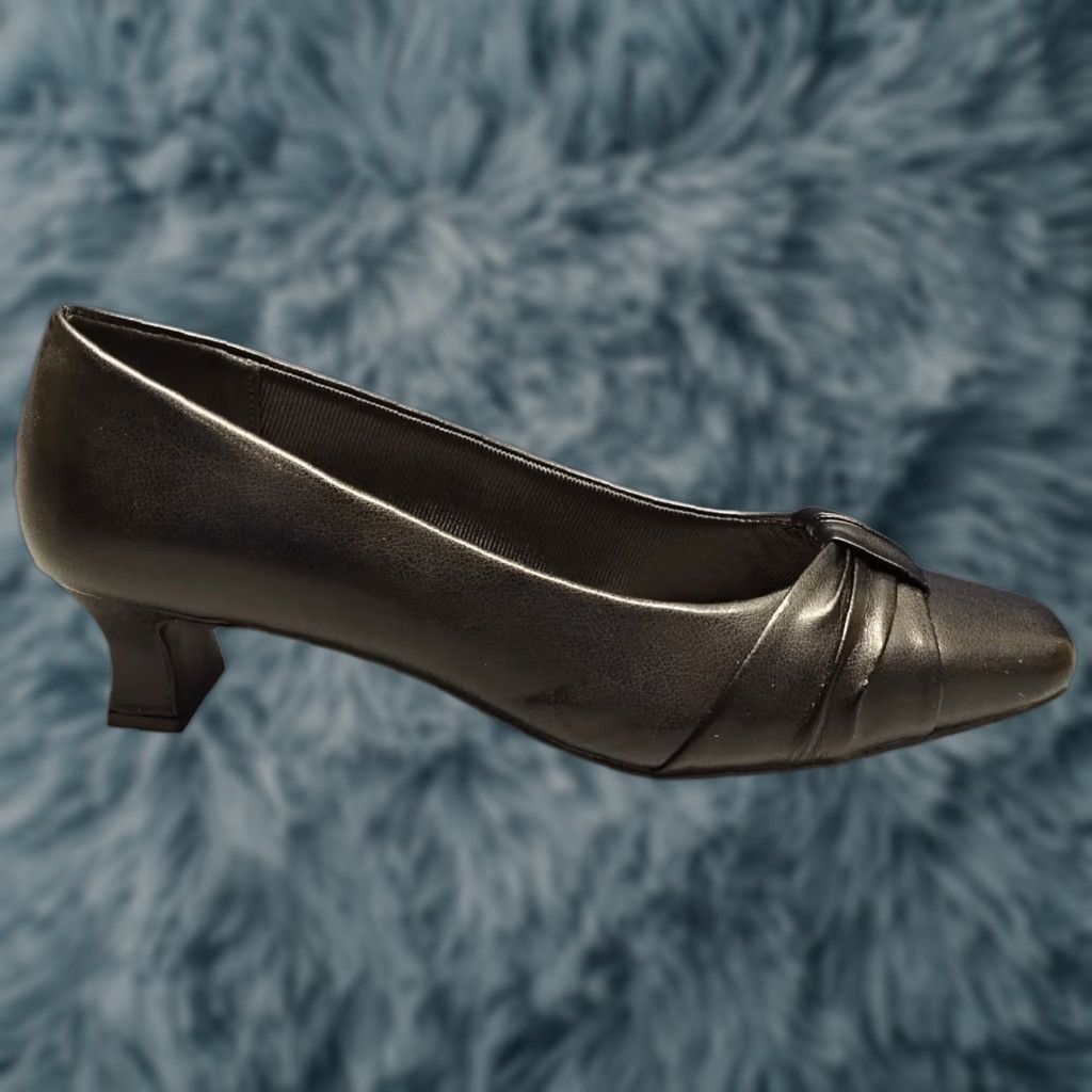 Vintage Easy Street Waive Dress Pumps Womens 8.5 Black Kitten Heel Square Toe 404611 Pre-owned Mens? Size M / US 6-8 / IT 42-44 - 1 Thumbnail