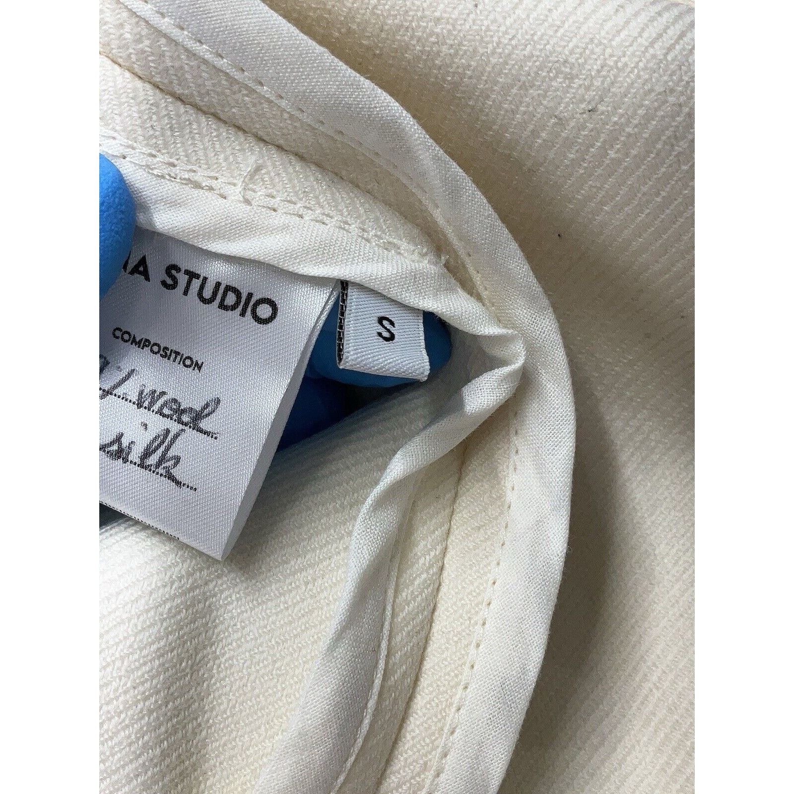 Other Jina Studio Wool Silk Cream V Snap Vest Handmade France S Size S / US 4 / IT 40 - 5 Thumbnail