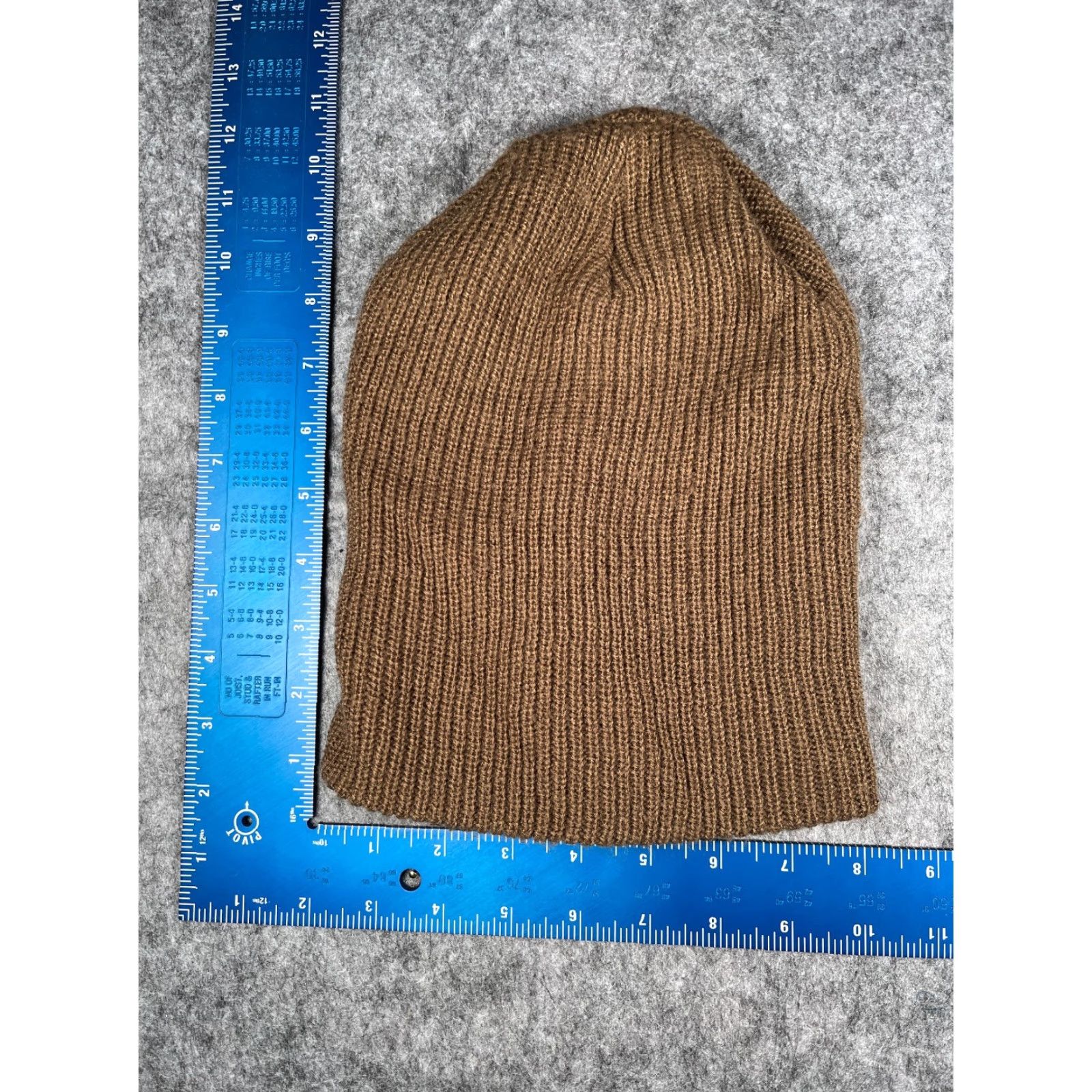 Brixton Brixton Beanie Toque Adult One Size Brown Beige 100% Acrylic Double Knit Skate Hat Beanie Mens Brixton Beanie Toque Size ONE SIZE - 3 Thumbnail