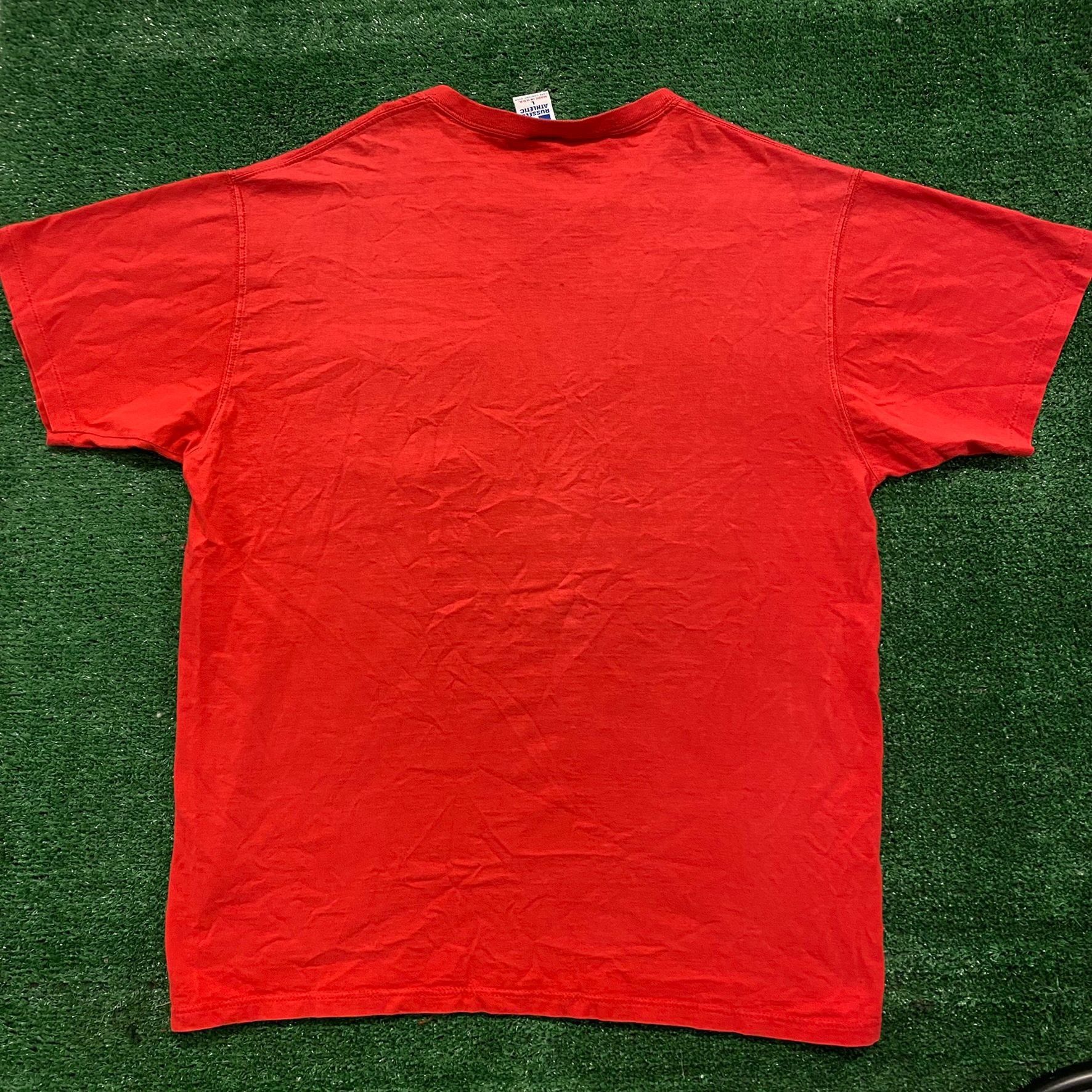 Russell Athletic Vintage 90s Russell Athletic Blank T-Shirt Plain Red Single Size US L / EU 52-54 / 3 - 6 Thumbnail