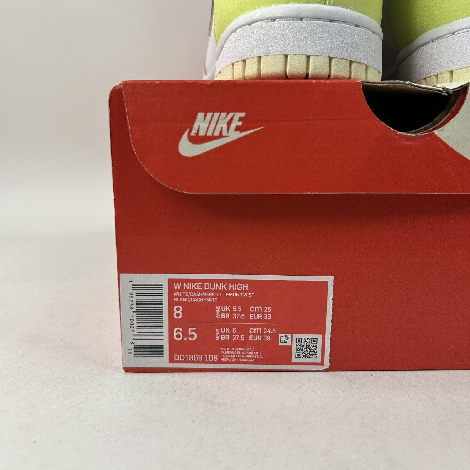 Nike Nike Dunk High WMNS “Cashmere/Lemon Twist” 2024 Size US 8 / IT 38 - 5 Thumbnail