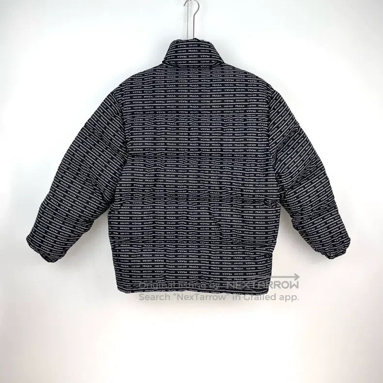 Prada Prada Black full logo metal triangle logo down coat Size US S / EU 44-46 / 1 - 4 Thumbnail