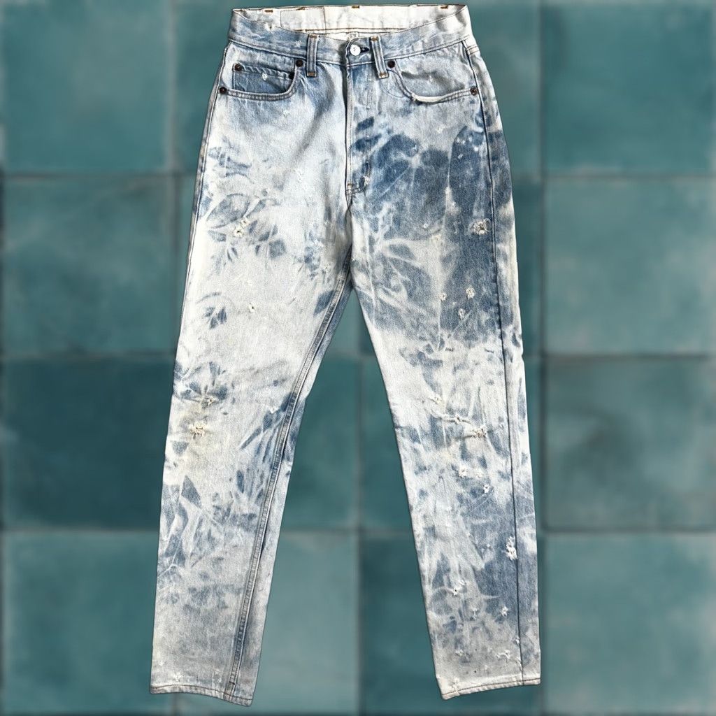 Levi's VINTAGE Levi's 501 Jeans - Mens Straight Denim 30x36 Light Wash Blue 80s 90s Size US 30 / EU 46 - 1 Thumbnail