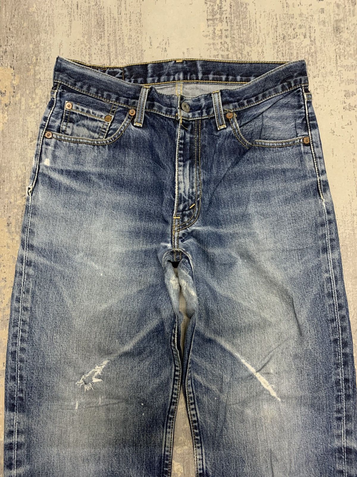 Levi's Vintage Levis 502 Distressed Denim Jeans Size US 30 / EU 46 - 2 Thumbnail