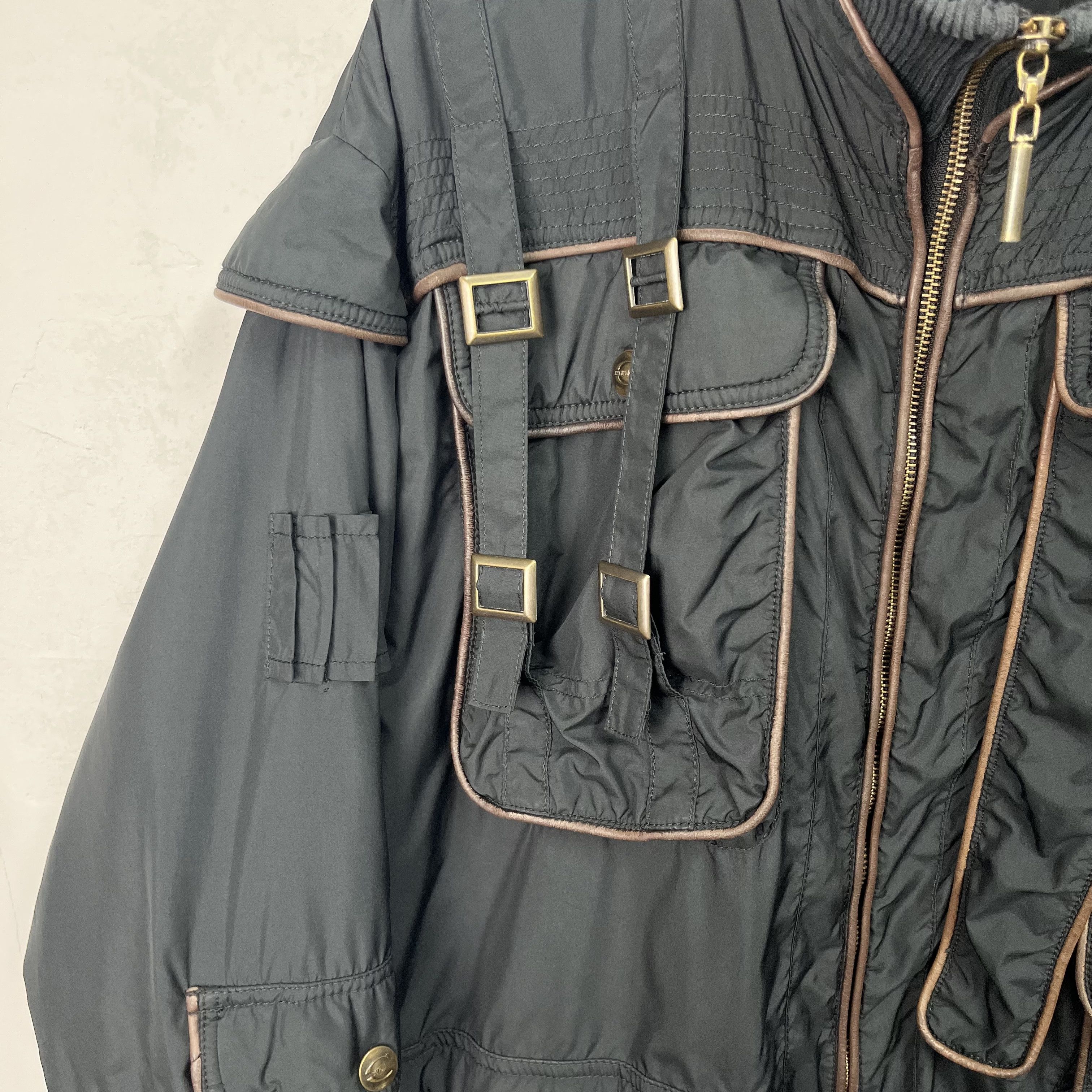 Roberto Cavalli Just Cavalli 00’s Parachute Bondage jacket Size US XXL / EU 58 / 5 - 5 Thumbnail