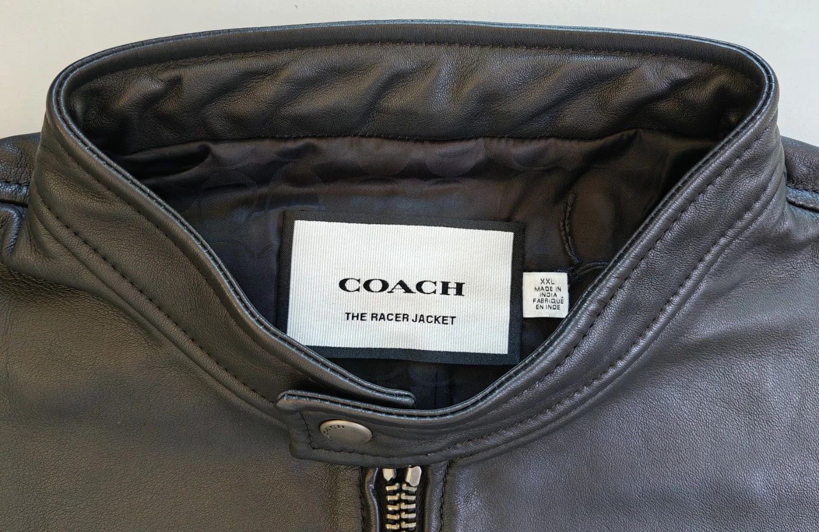 Coach Coach Leather Racer Jacket FTP 5071 Size US XXL / EU 58 / 5 - 6 Thumbnail