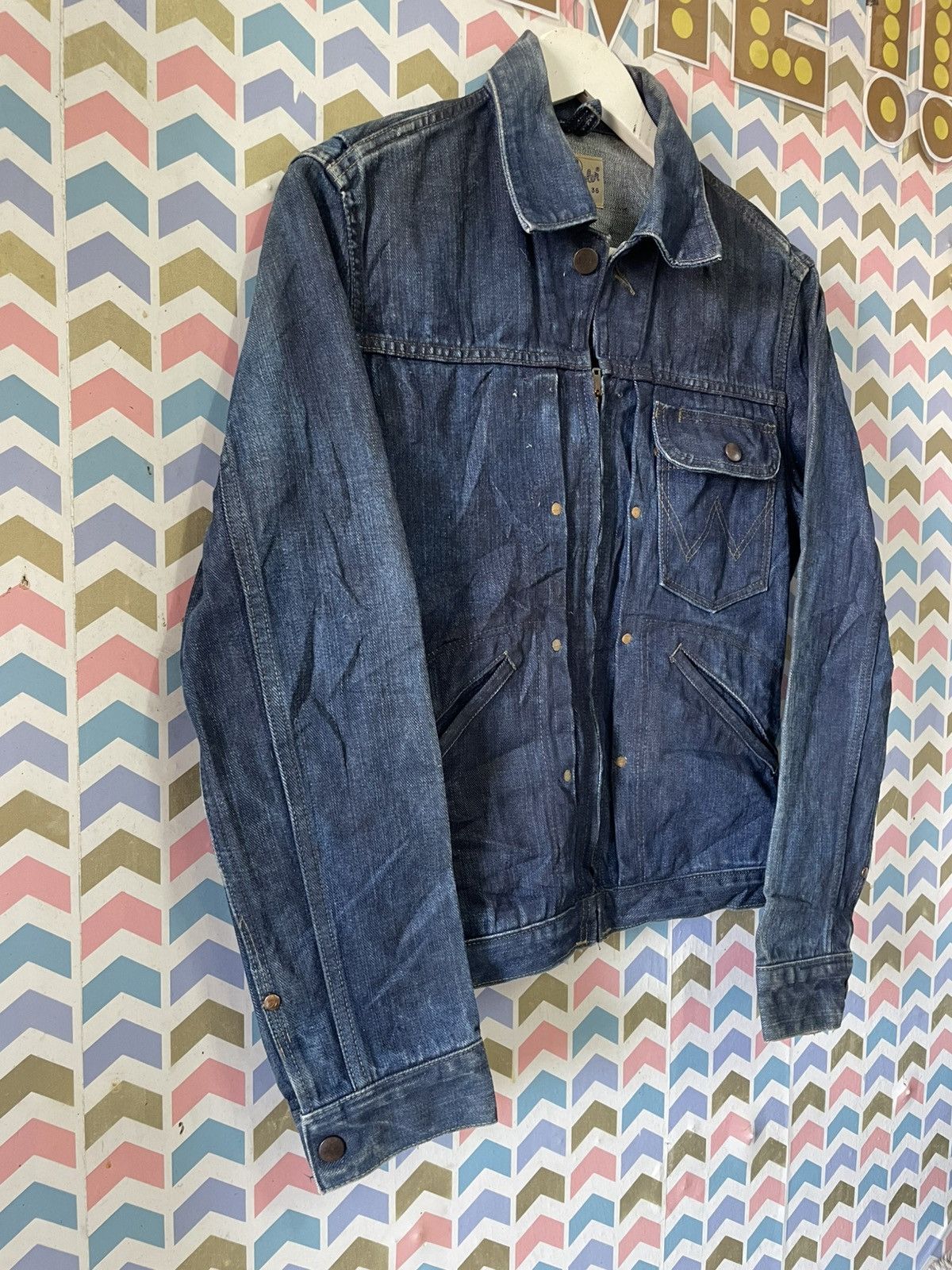 Wrangler Vintage 70-80s Wrangler Tipe one Single Pocket Size US S / EU 44-46 / 1 - 3 Thumbnail