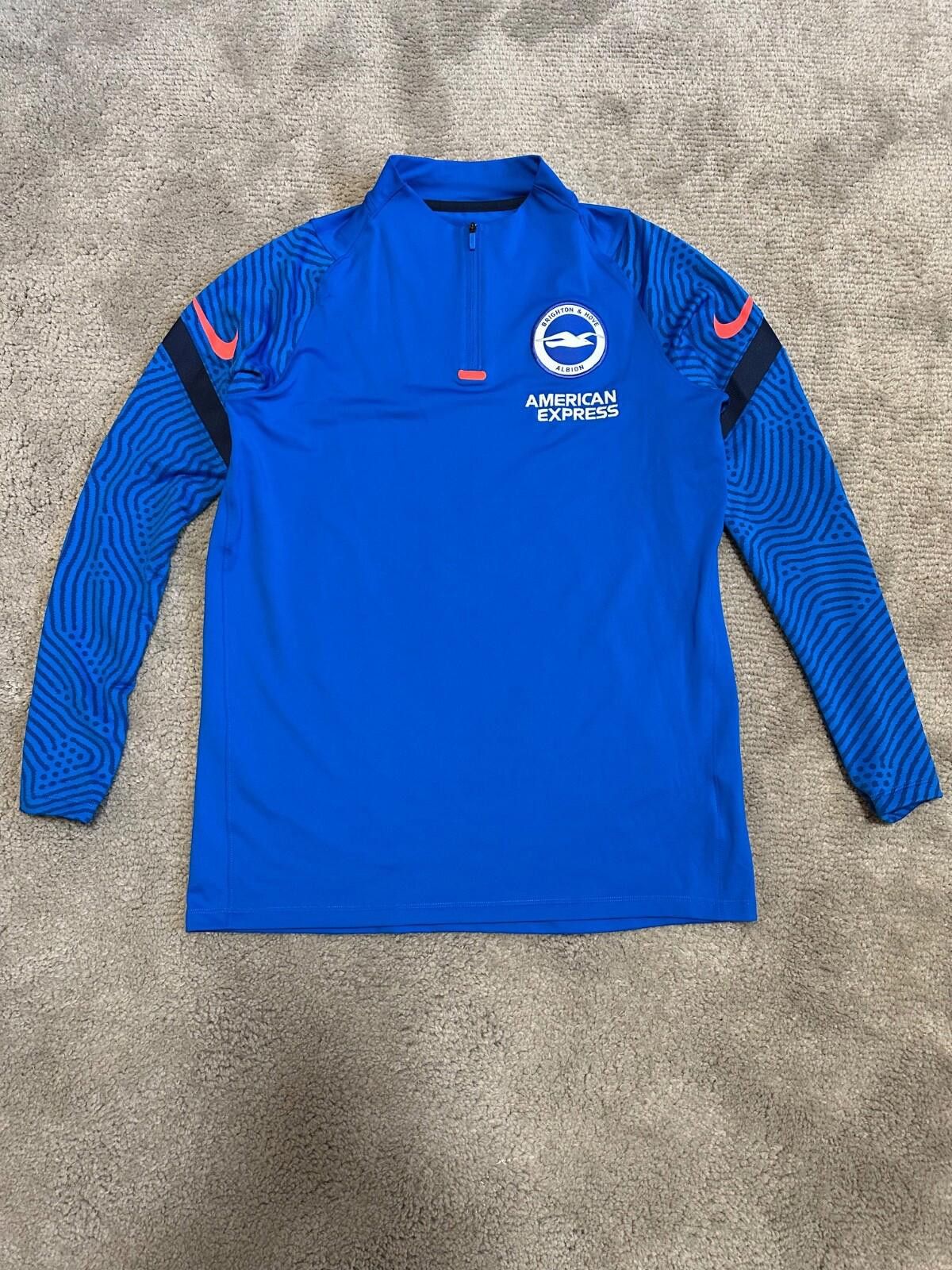 Nike Nike Brighton 2022-23 Football Soccer Drill Top 1/4 Zip Sz L Size US L / EU 52-54 / 3 - 1 Thumbnail