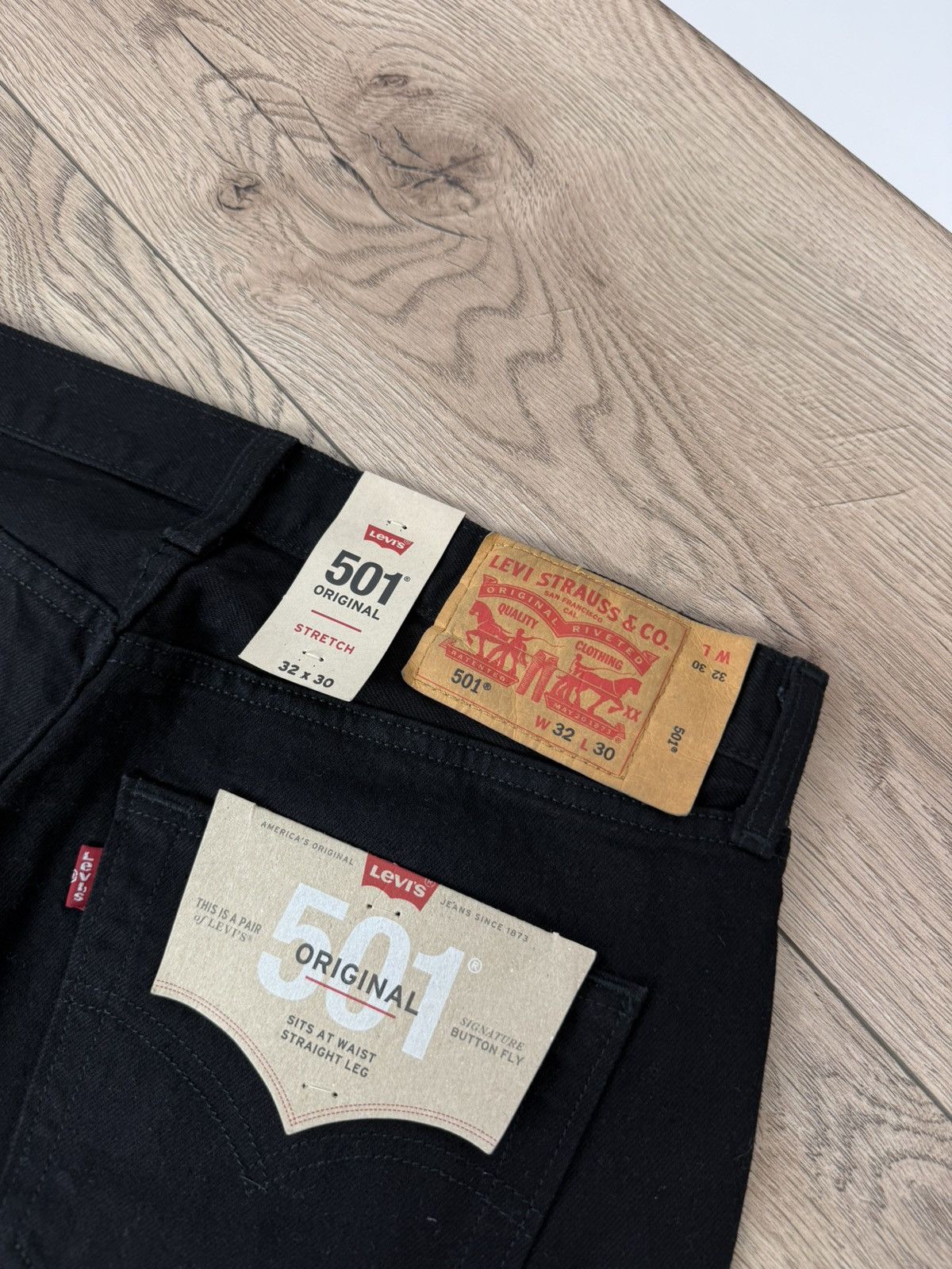 Levi's Vintage Levi’s 501 Black Denim Jeans 32x30 Size US 32 / EU 48 - 5 Thumbnail