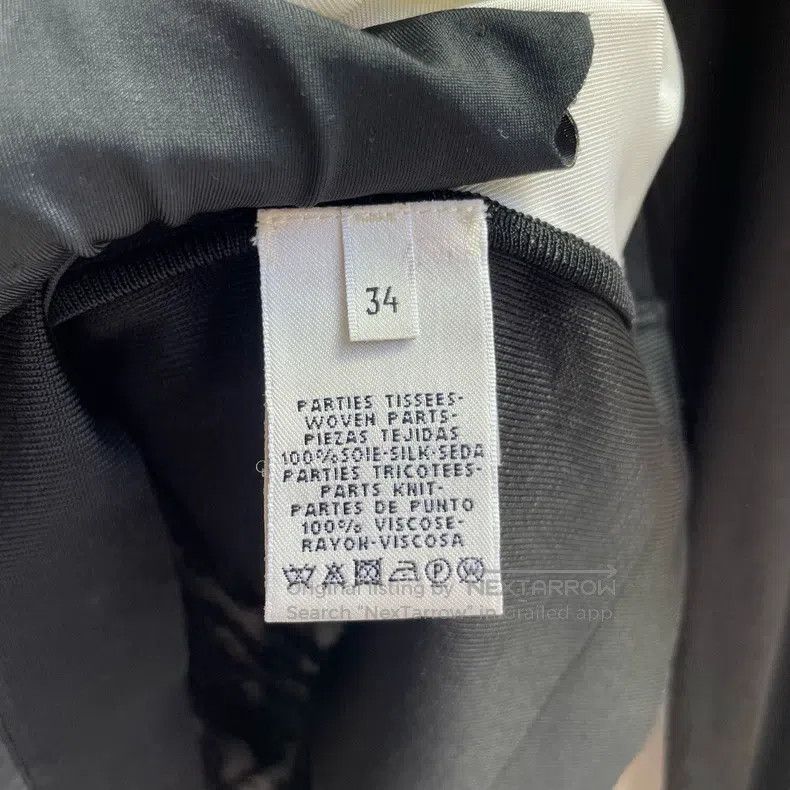 Hermes Hermes Black and White Mulberry Silk Shirt Top Size XXS / US 00 / IT 34 - 5 Thumbnail