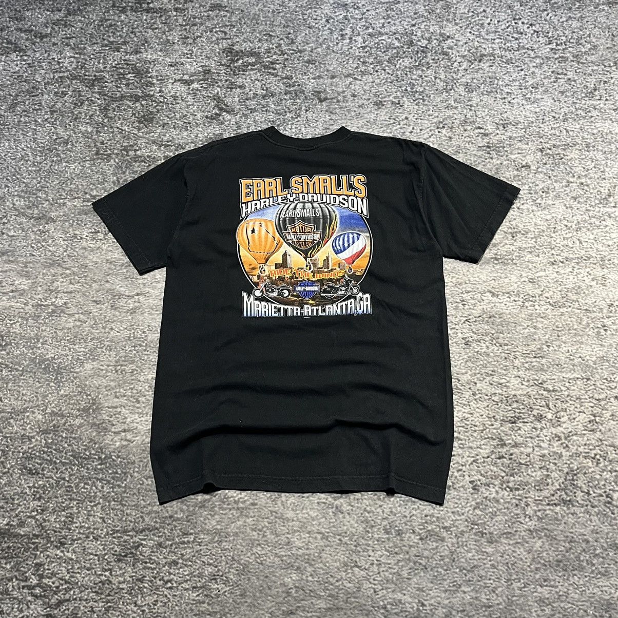 Harley Davidson Vintage Y2K Harley Davidson Logo Grunge Skater T Shirt Large Size US L / EU 52-54 / 3 - 2 Thumbnail
