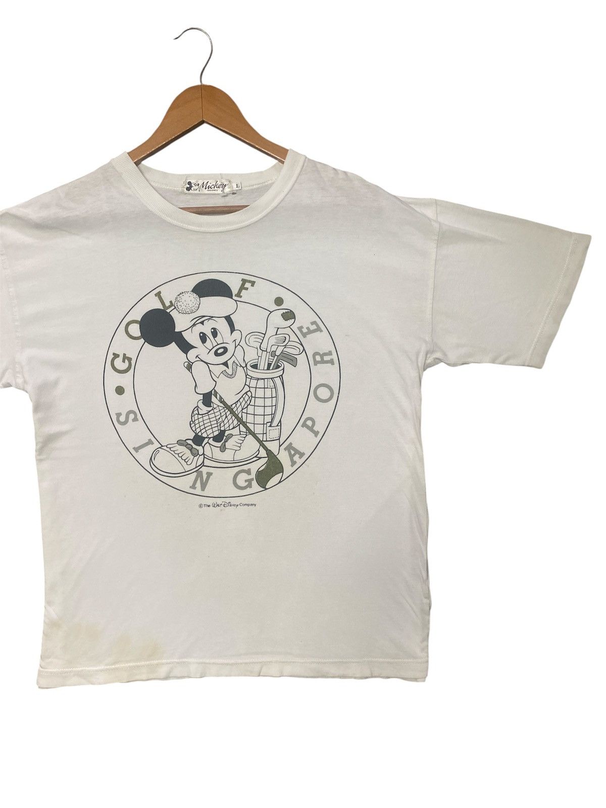 Disney × Mickey Mouse × Vintage 💸BINDING OFFER💸VINTAGE MICKEY GOLF SINGAPORE SHIRT TEE💥 Size US L / EU 52-54 / 3 - 2 Thumbnail