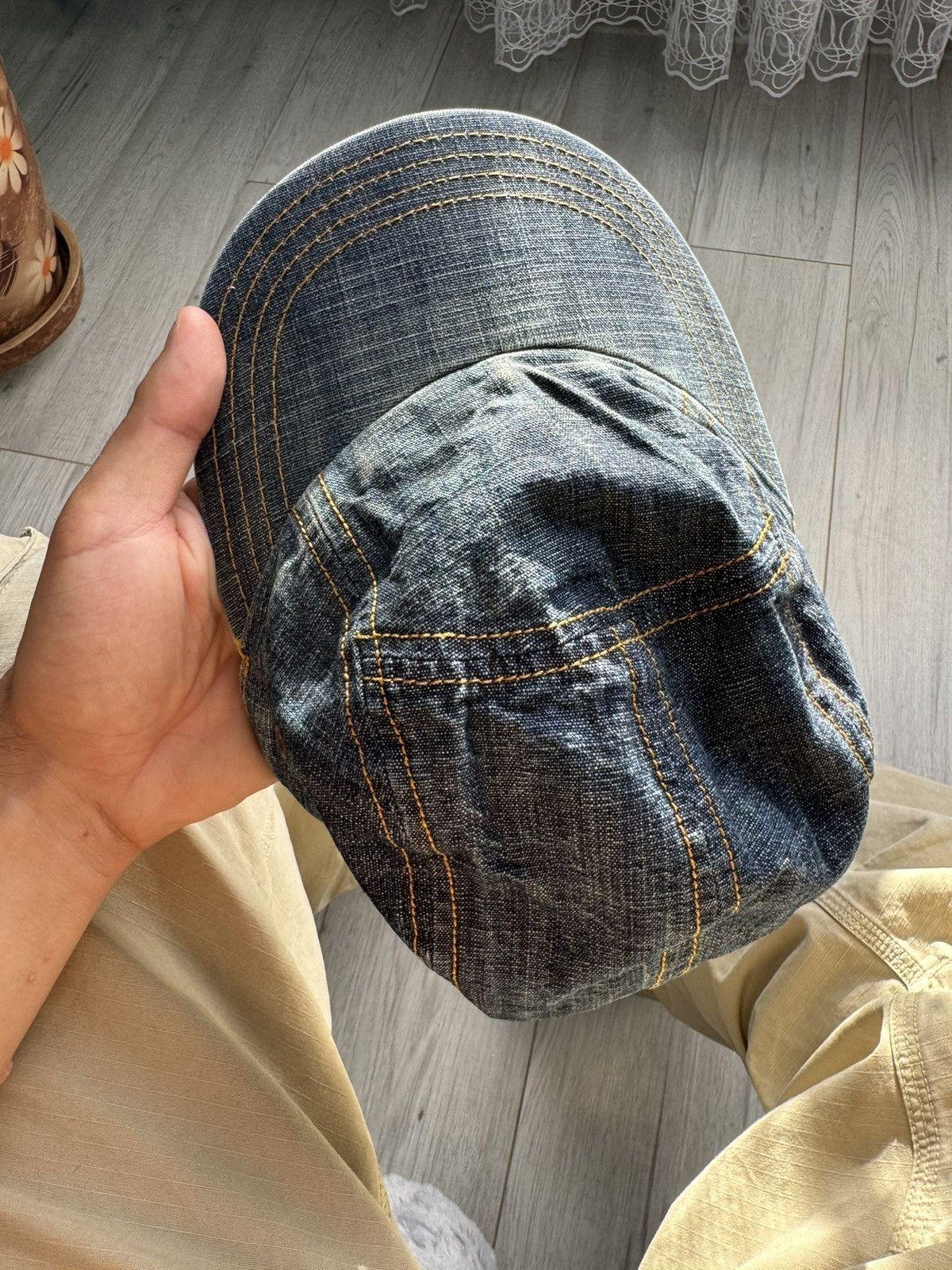 Lacoste × Vintage Vintage hype Lacoste Cap denim hat 90’s Size ONE SIZE - 4 Thumbnail