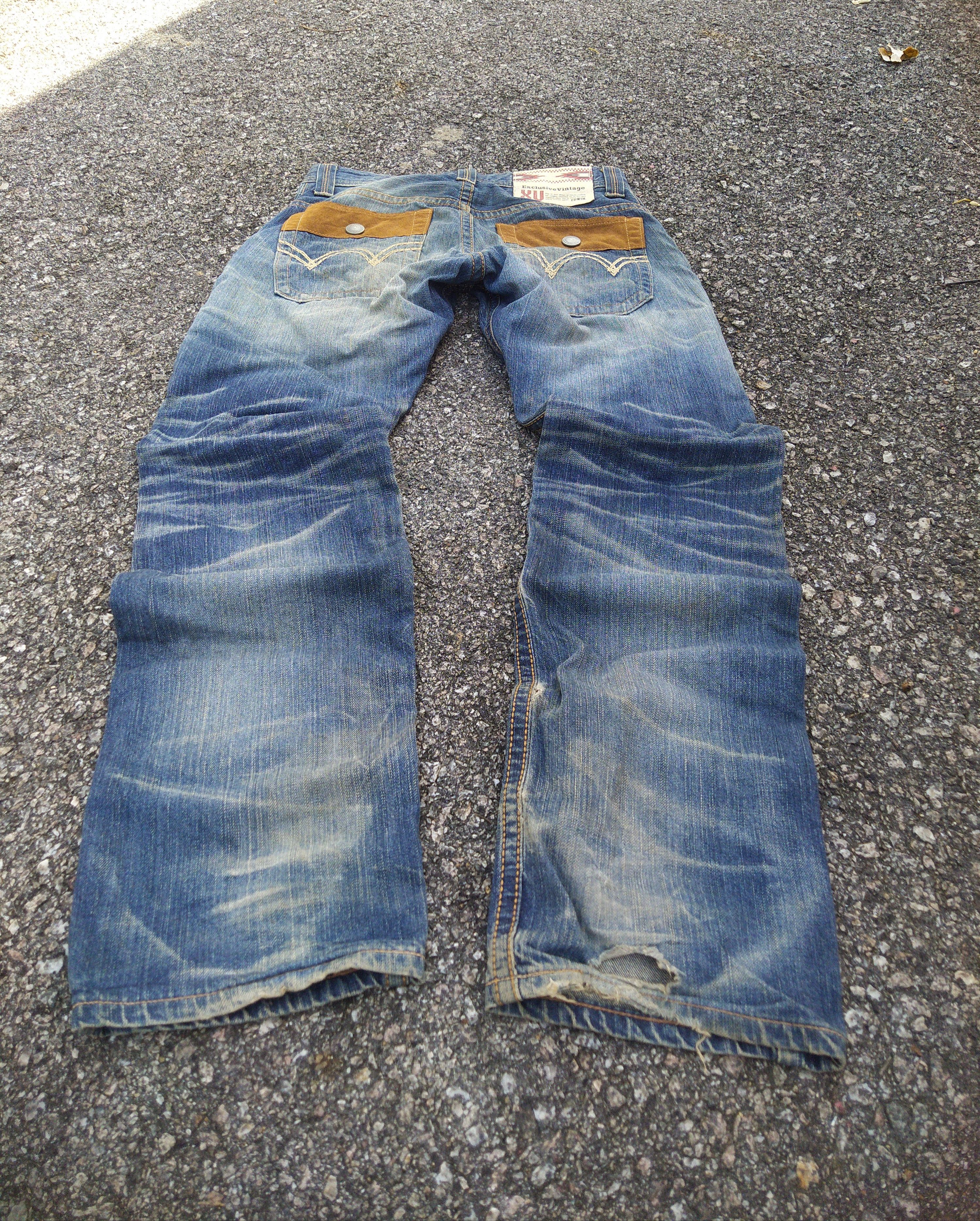 Edwin EDWIN XV "Exclusive Vintage" Distressed Wester Jeans Size US 31 - 2 Thumbnail