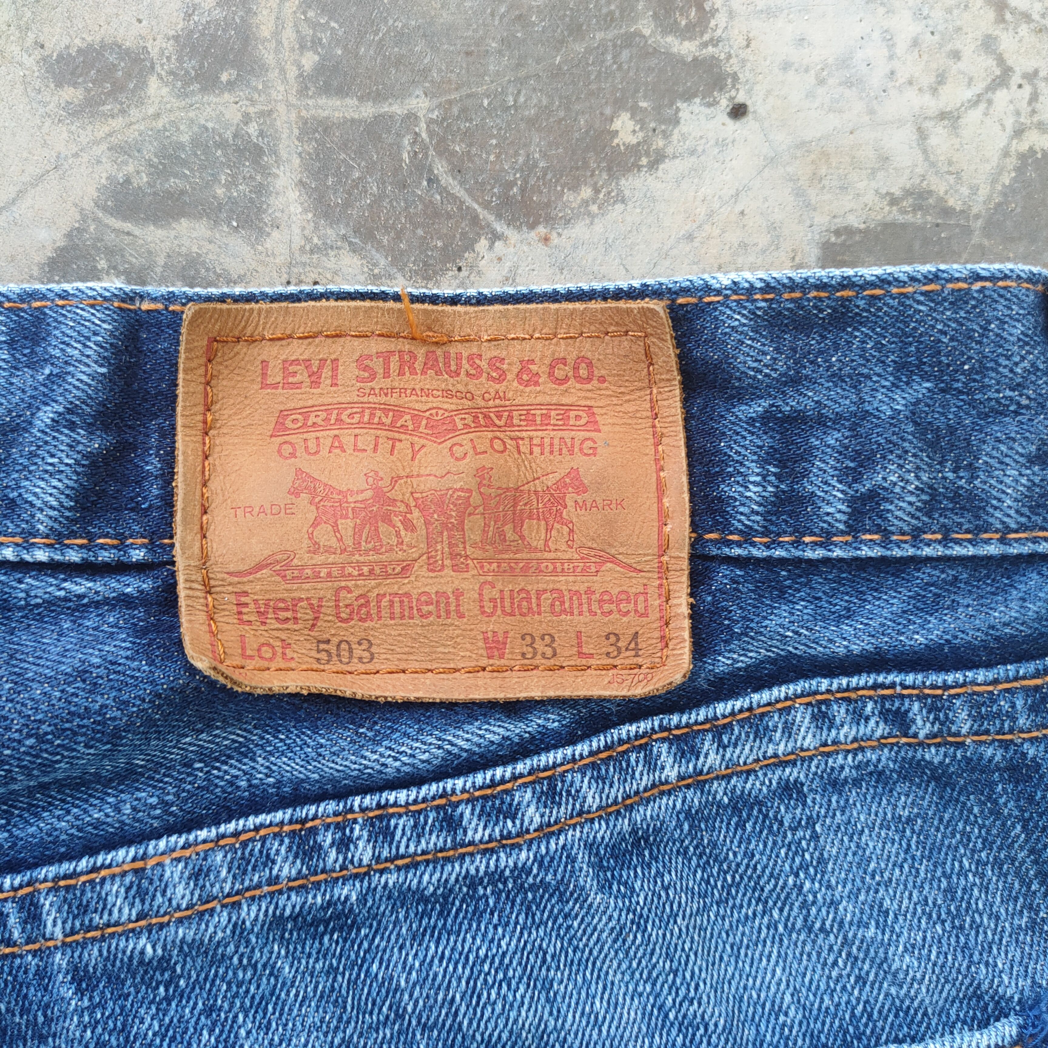 Levi's Vintage Clothing W33 VINTAGE LEVI'S 513 RIPPED FADED JEANS DENIM PANTS Size US 33 - 14 Thumbnail