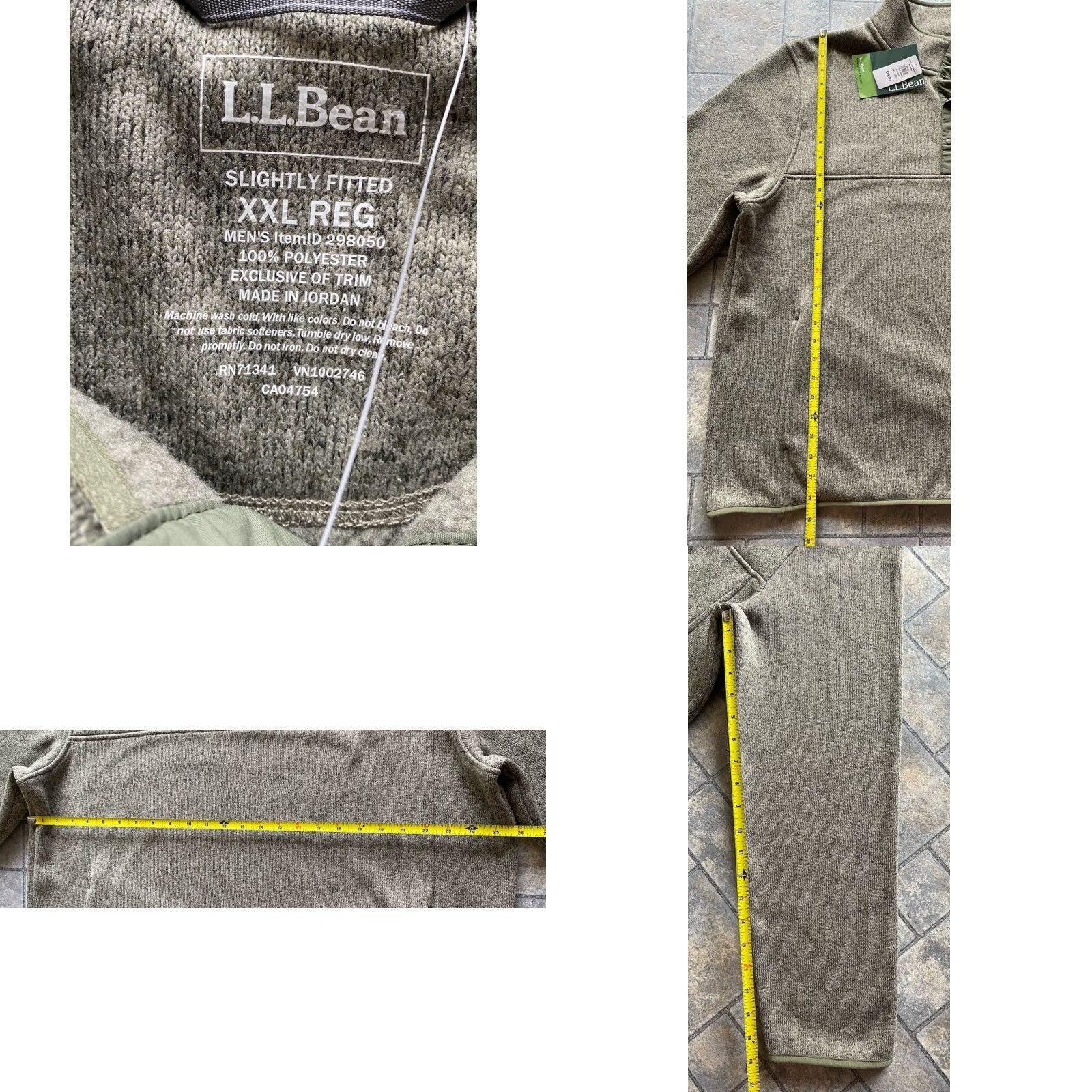 Vintage NWT LL Bean Men’s Fleece Sweater 2XL Eucalyptus Slightly Fitted Pullover Mens Sweater Size US XXL / EU 58 / 5 - 8 Thumbnail