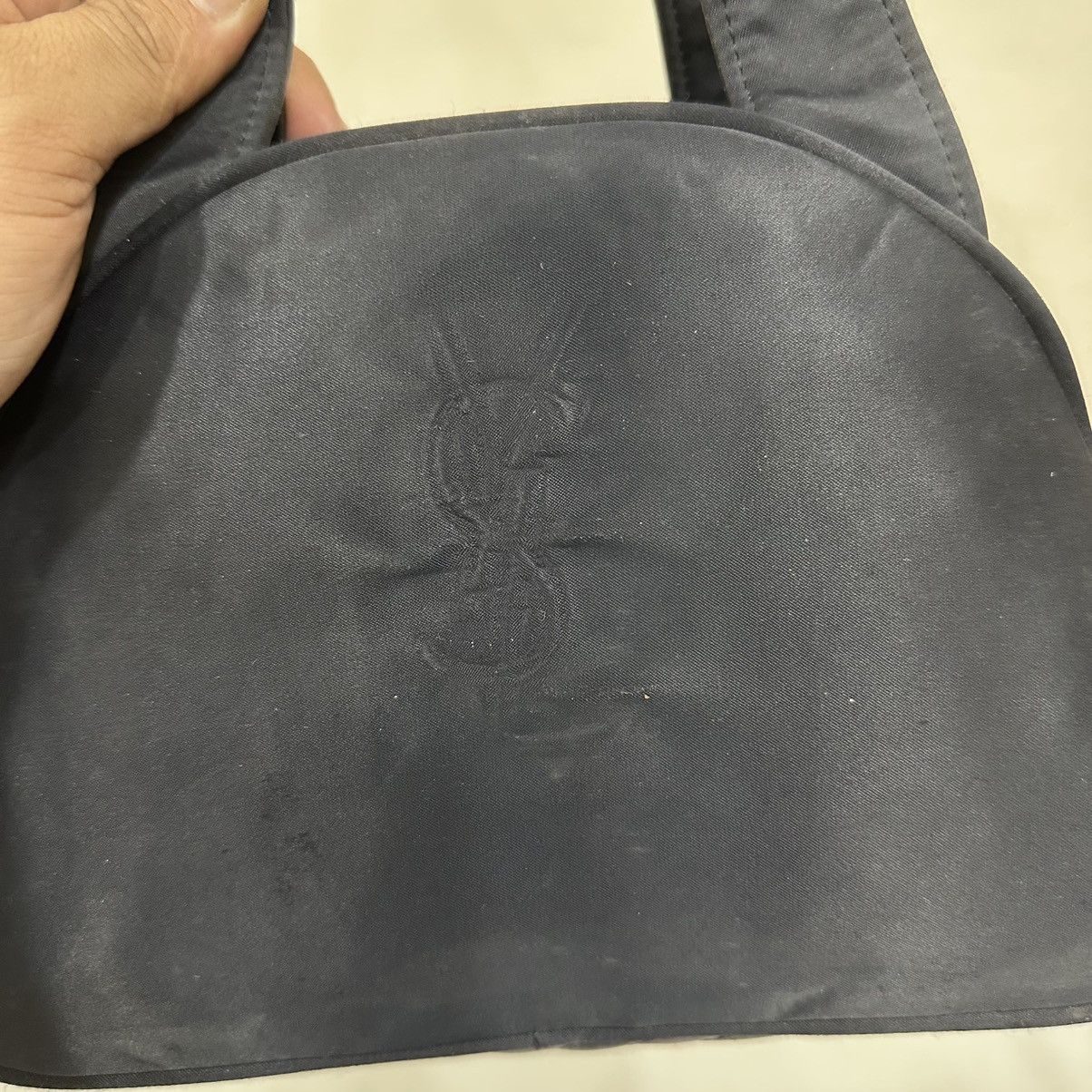 Yves Saint Laurent ‼️LASTDROP‼️ YVES SAINT LAURENT NAVY NYLON HANDBAG YSL Size ONE SIZE - 5 Thumbnail