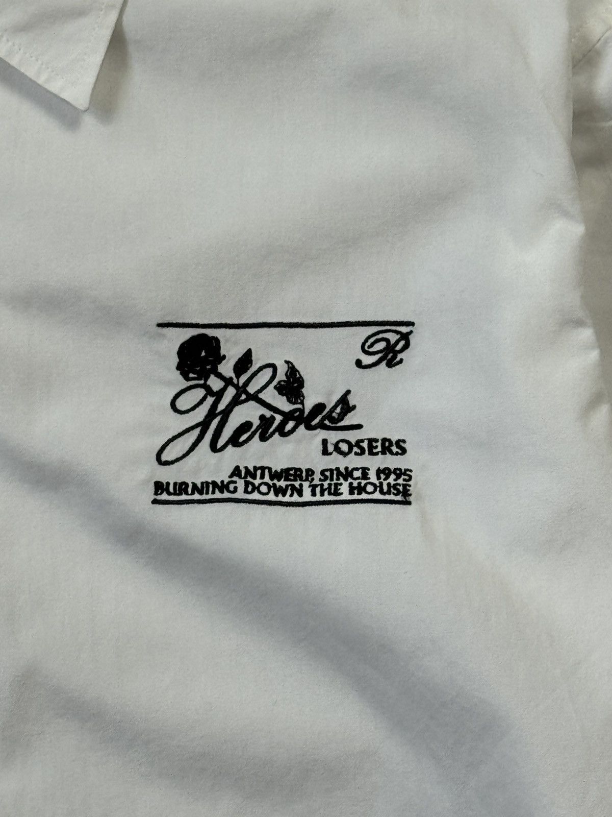 Raf Simons Fw19 Raf Simons Heroes/Losers Button-Up(White/M) Size US M / EU 48-50 / 2 - 5 Thumbnail