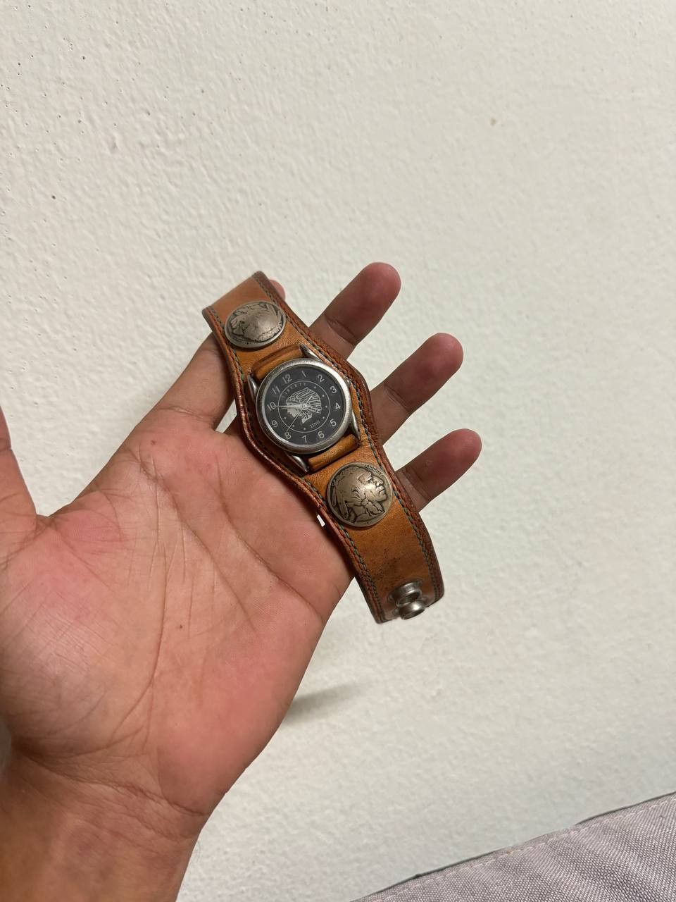 Designer × Japanese Brand LIBERTY TINO JAPAN COIN LEATHER STRAP WATCH Size ONE SIZE - 6 Thumbnail