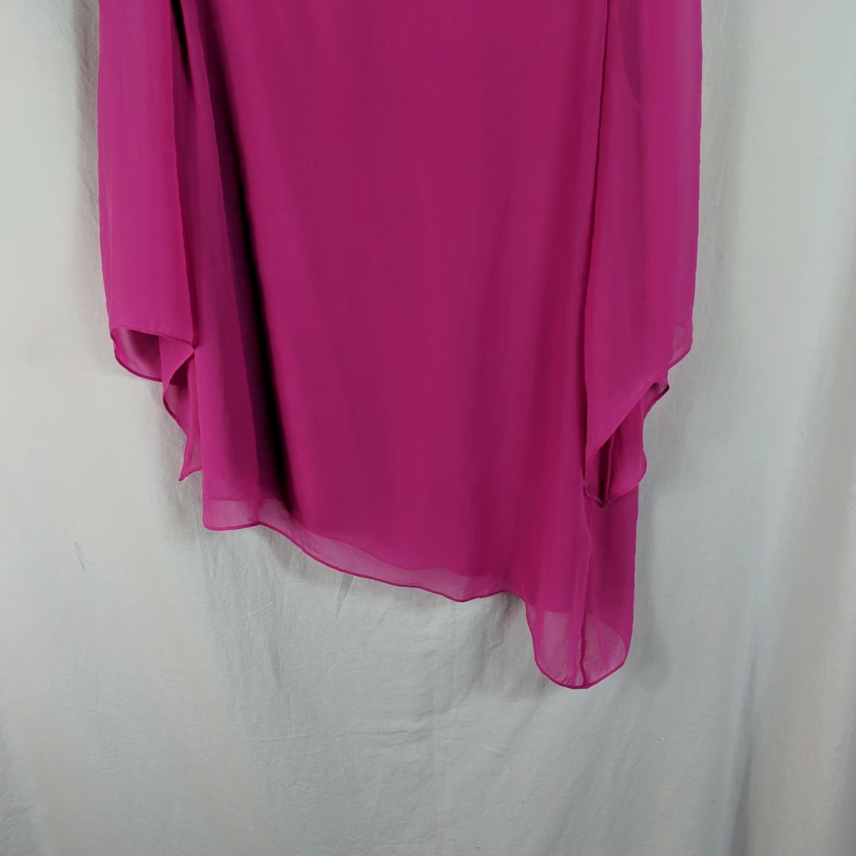 Vintage Chicos Womens Pink 3/4 Sleeve Lined Top Pullover VINTAGE? No Size XS / US 0-2 / IT 36-38 - 3 Thumbnail