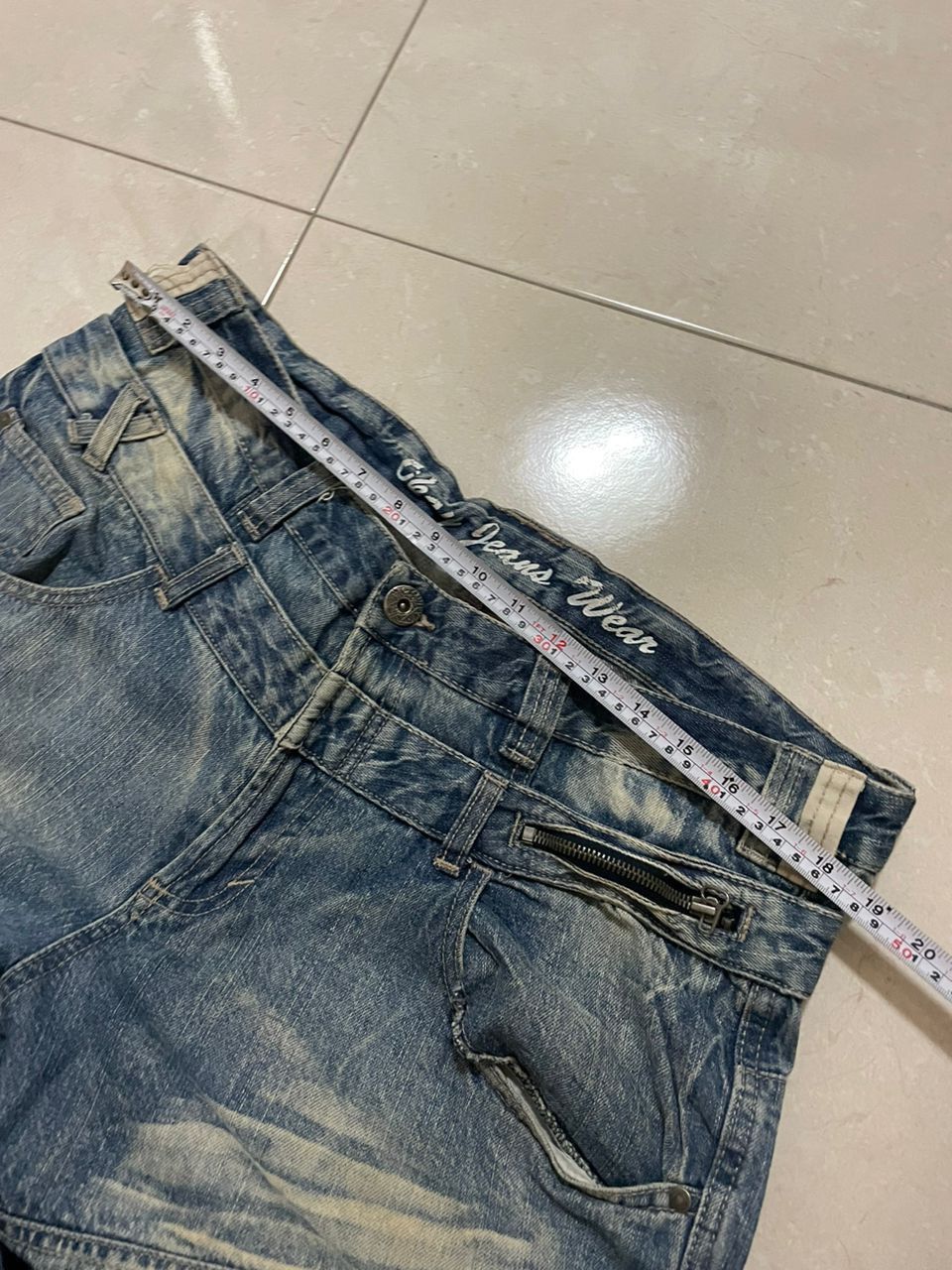 Japanese Brand Okay jeans Wear flared double waist denim Size US 38 / EU 54 - 12 Thumbnail