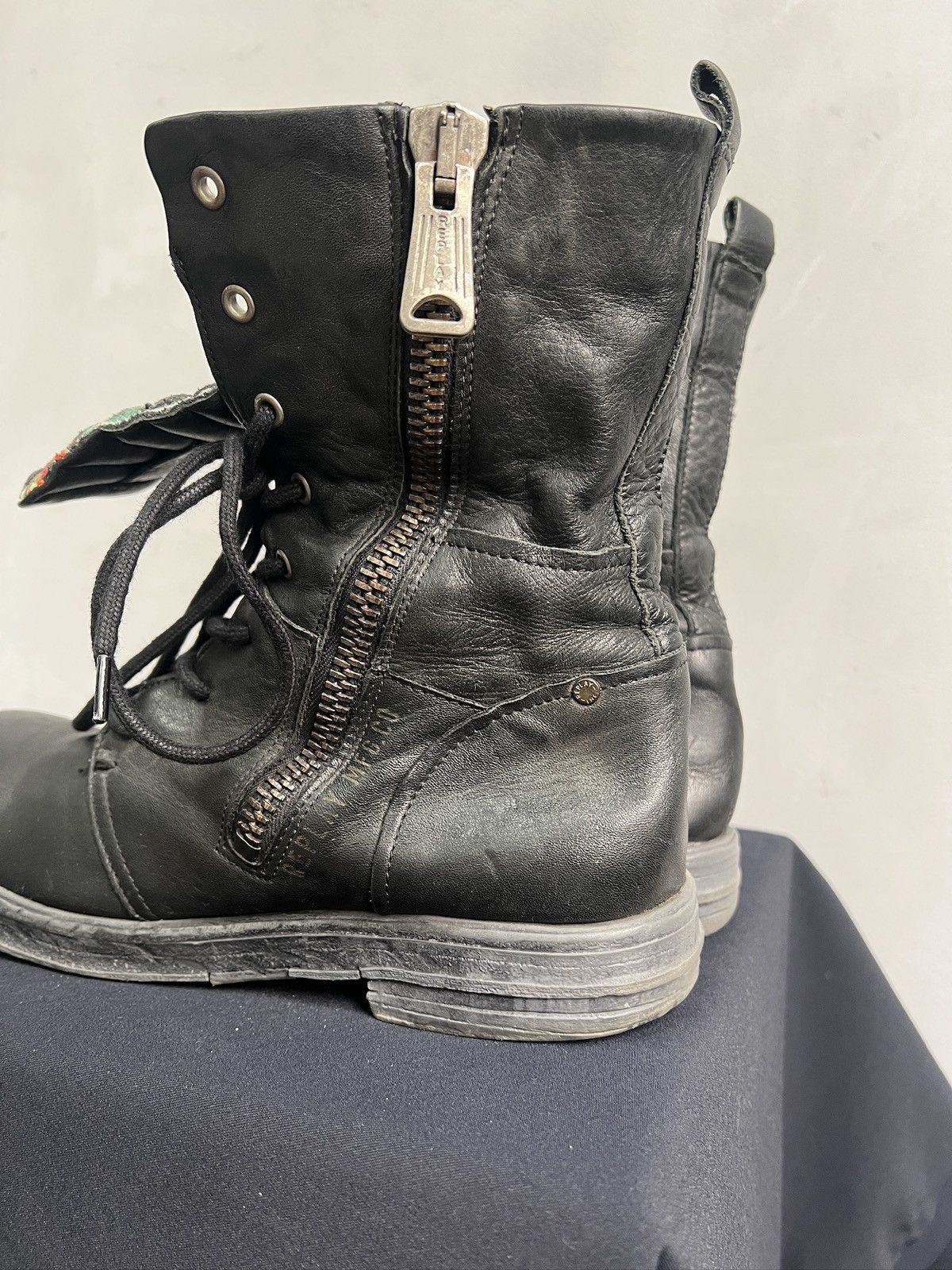 Replay Replay combat black boots avant garde guidi style y2k Size US 8 / EU 41 - 8 Thumbnail