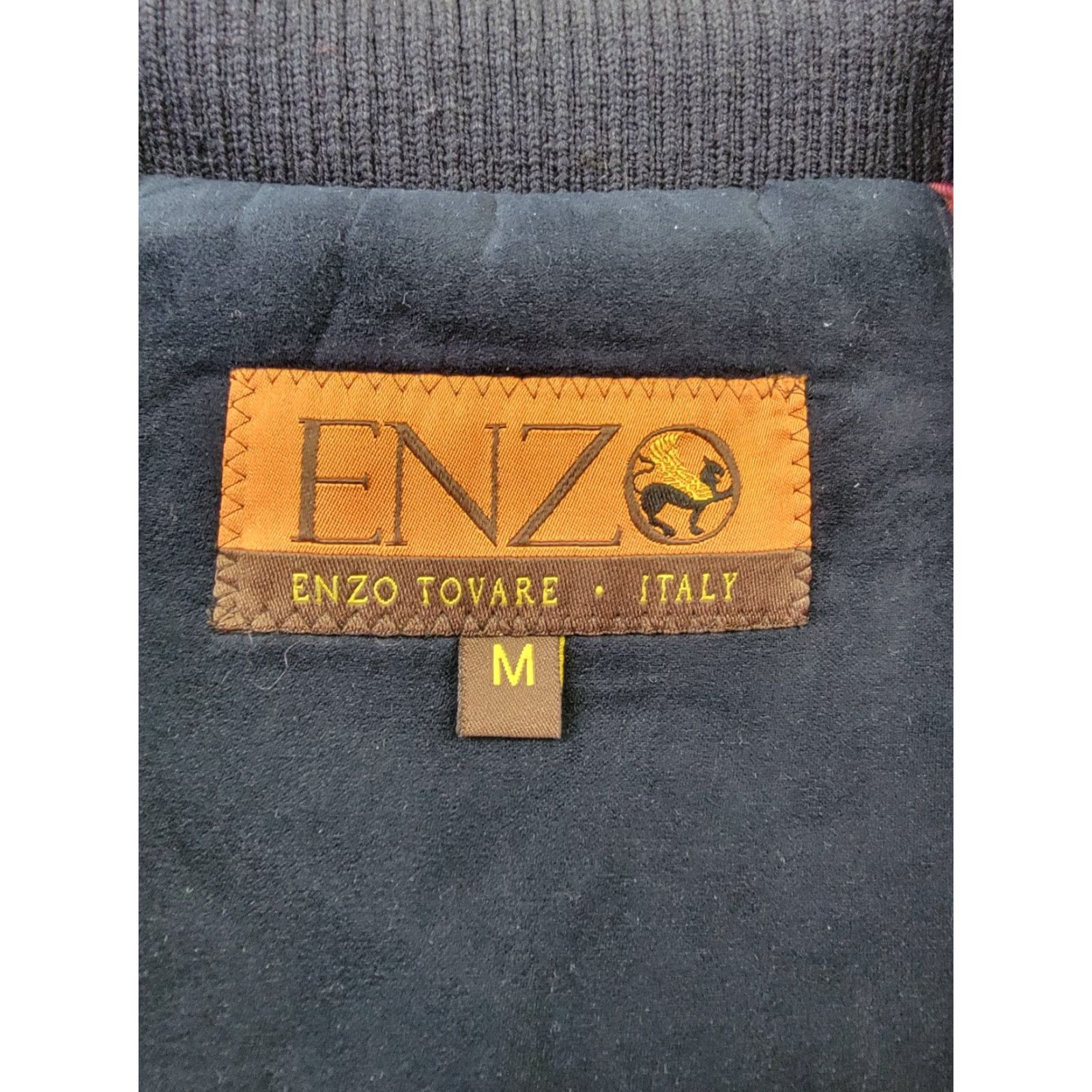 Kenzo Enzo Tovare Jacket Bomber Jacket Mens Medium Blue Faux Suede Elbow Patches Full Zip Pockets Regular Fit Casual Business Size US M / EU 48-50 / 2 - 2 Thumbnail