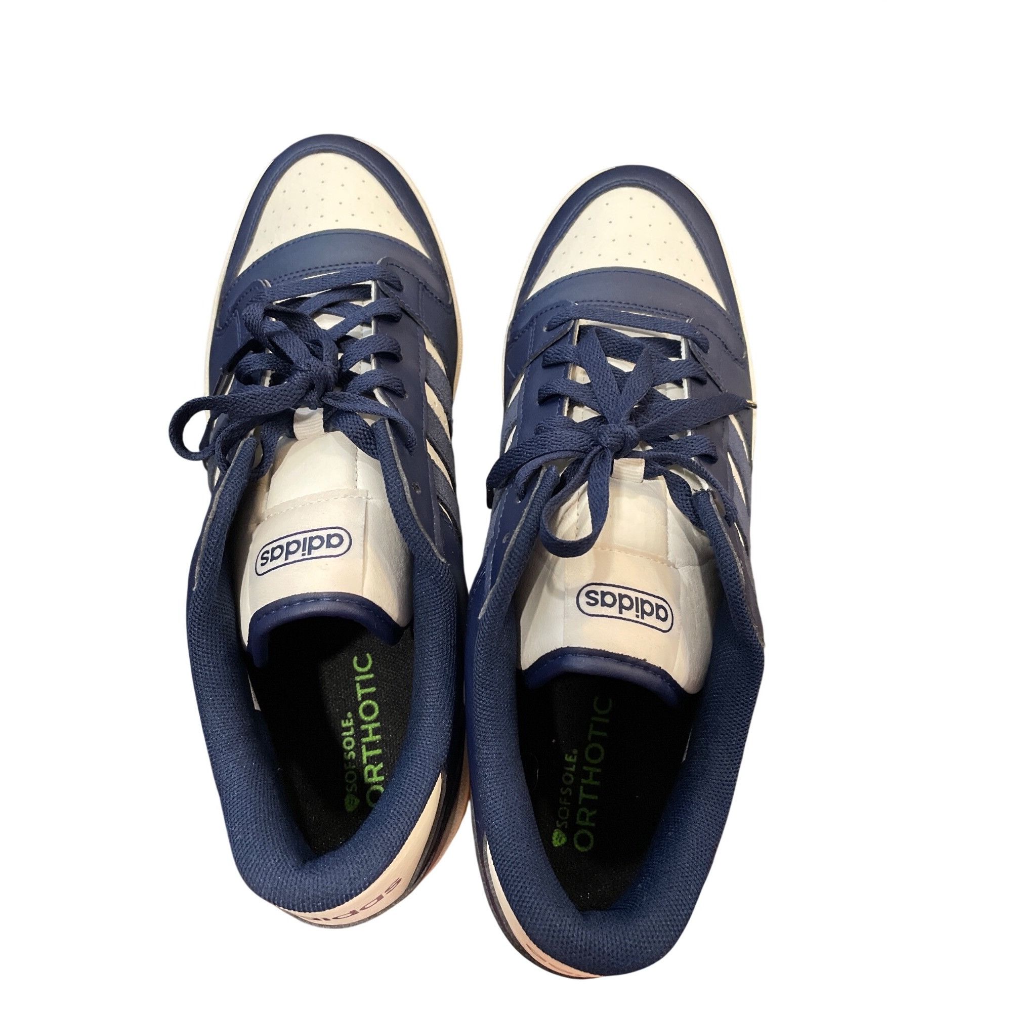 Adidas Adidas Break Start mens navy white gum low top sneakers sz 1 Size US 13 / EU 46 - 14 Thumbnail