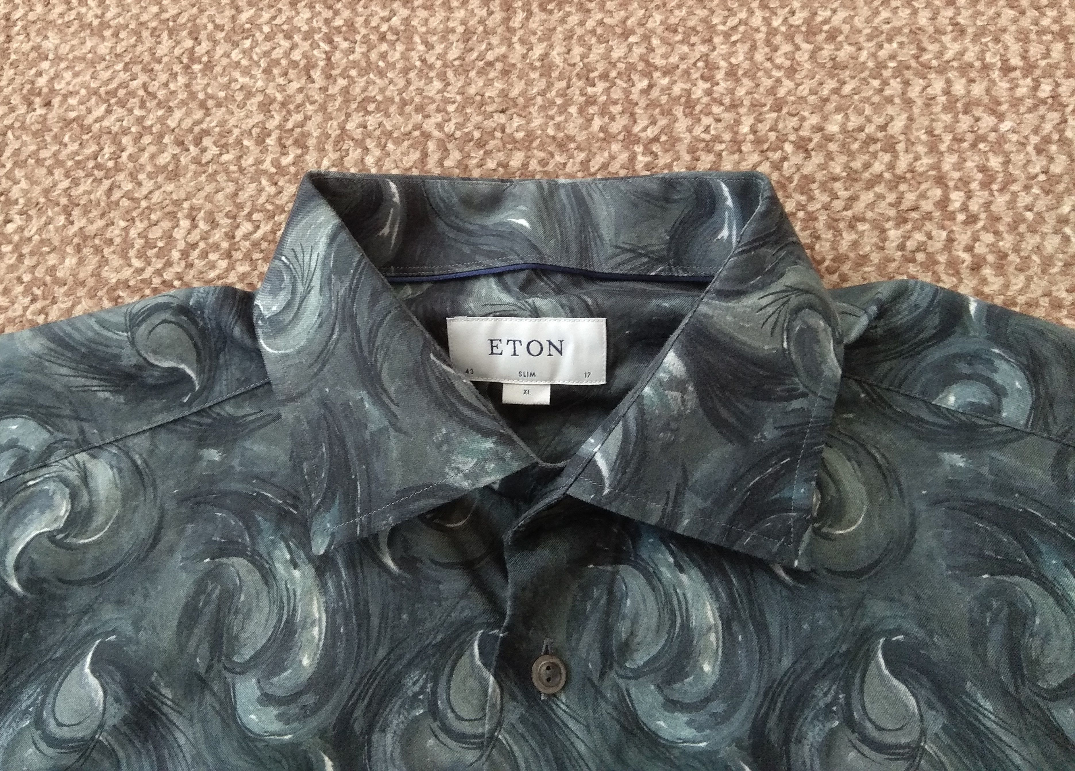 Eton Eton Impressionist Paisley Print Lightweight Flannel Shirt Size US XL / EU 56 / 4 - 4 Thumbnail