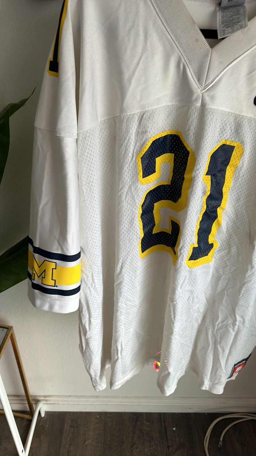 Nike × Vintage Vintage made in USA Michigan Wolverines Nike Jersey XXL Size US XXL / EU 58 / 5 - 2 Thumbnail