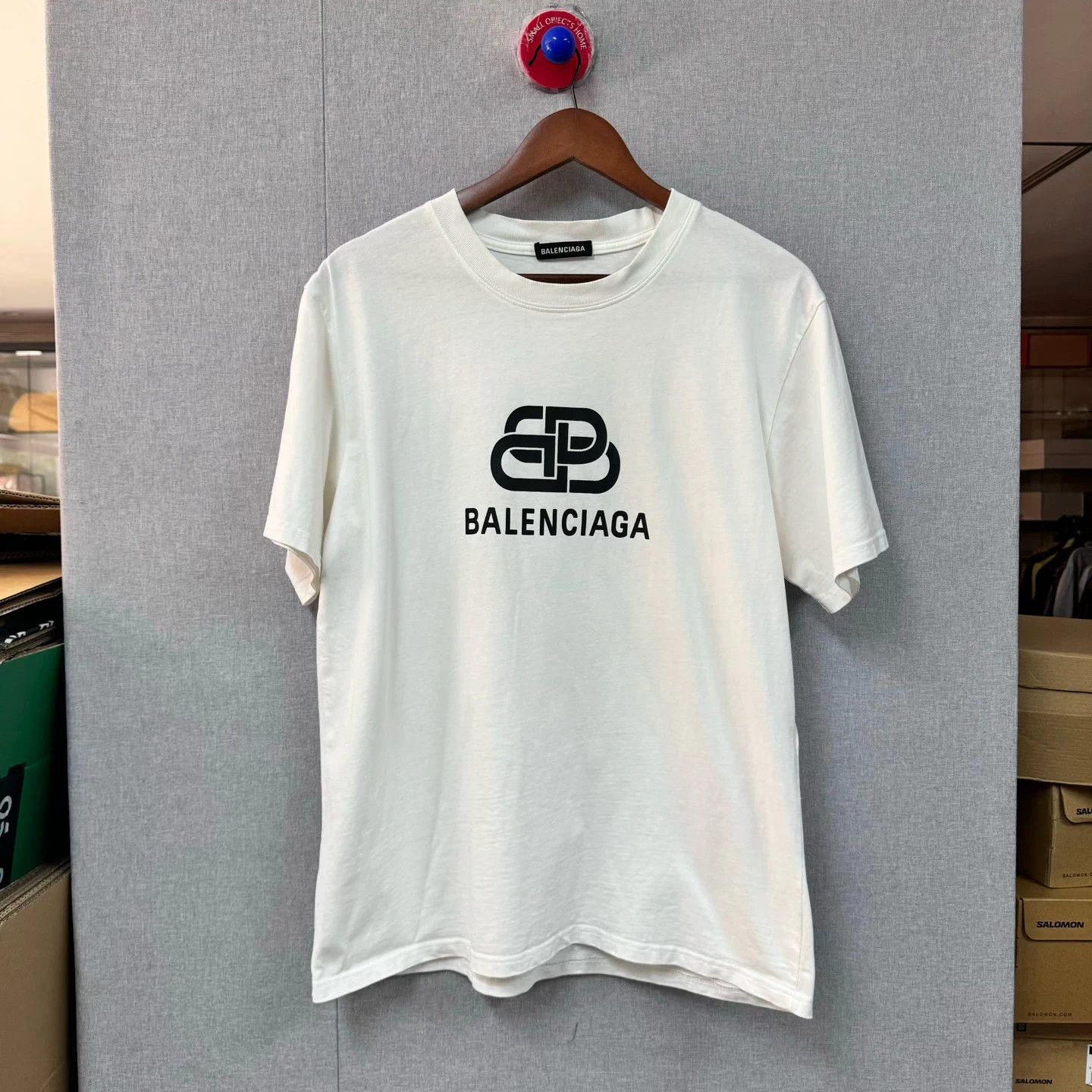 Balenciaga Balenciaga Lock Double Ring White Tee New S Size US S / EU 44-46 / 1 - 1 Thumbnail