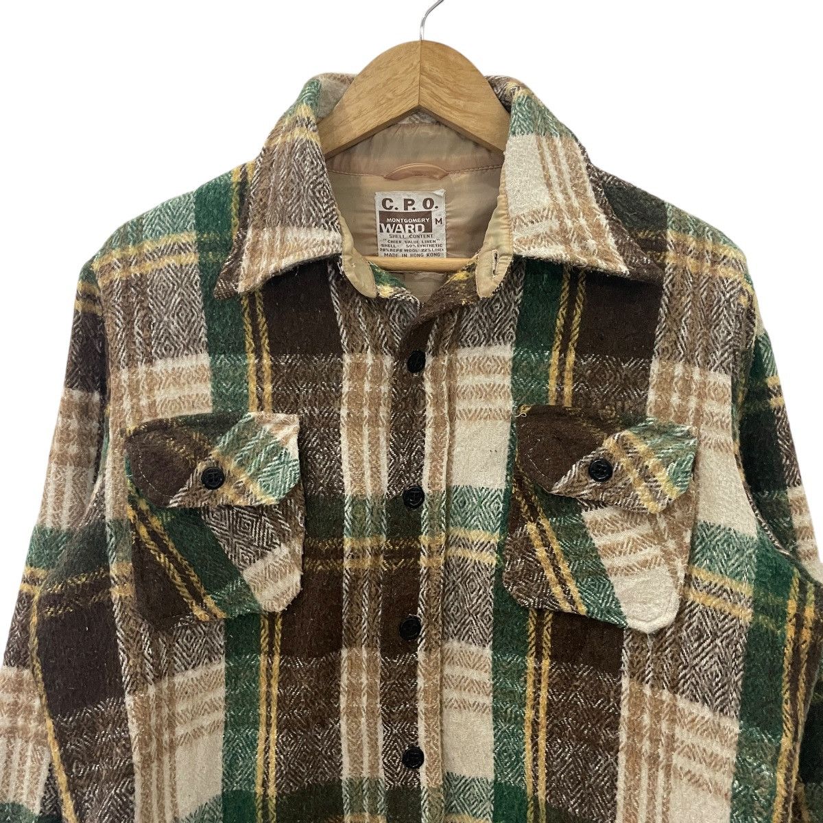 CPO × Vintage Vintage Cpo Montgomery Ward Flannel Jacket Size US M / EU 48-50 / 2 - 2 Thumbnail