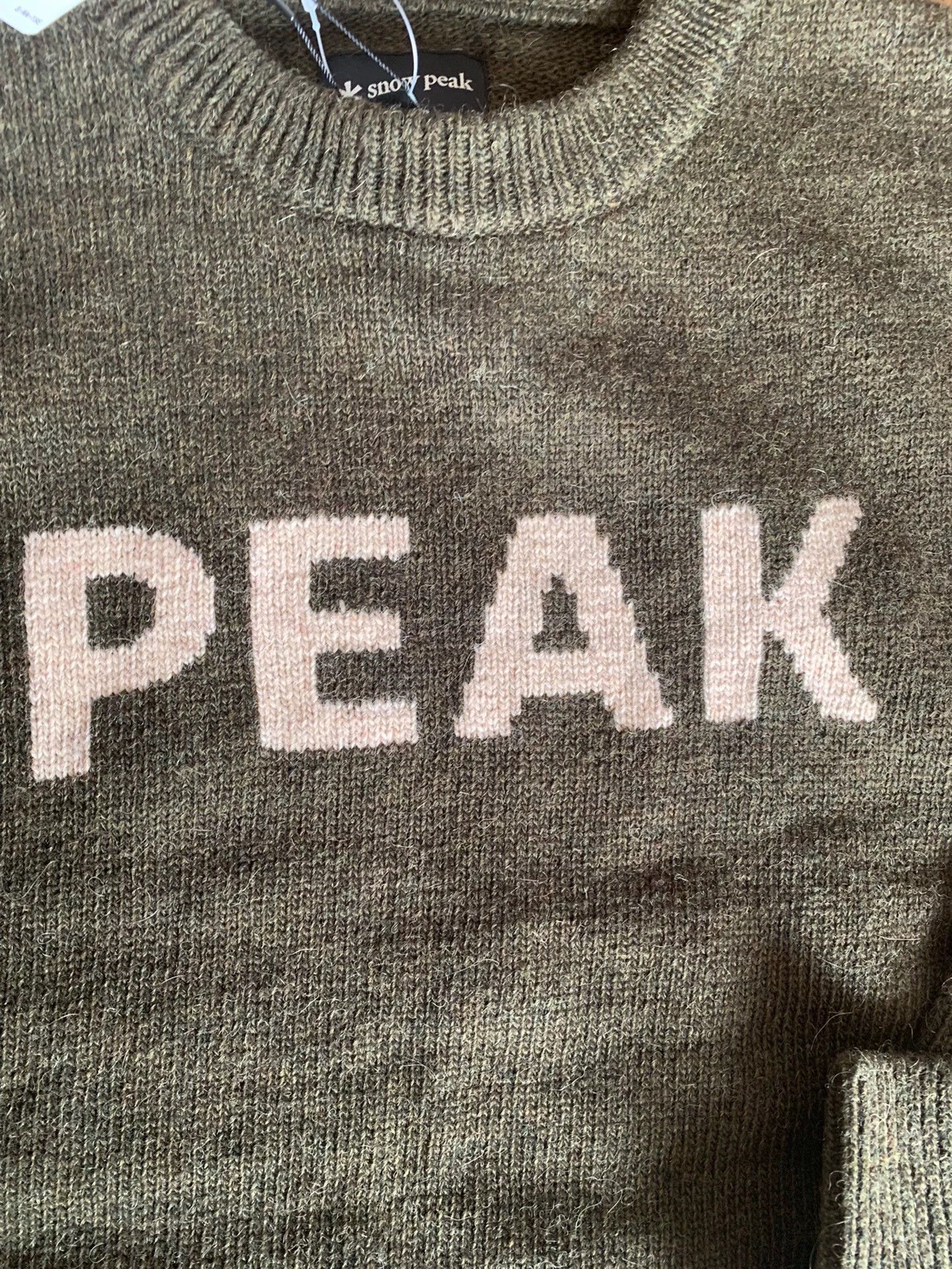 Snow Peak SNOW PEAK × JS Wool Knit Warm Crew Pullover Sweater L New Size US L / EU 52-54 / 3 - 4 Thumbnail