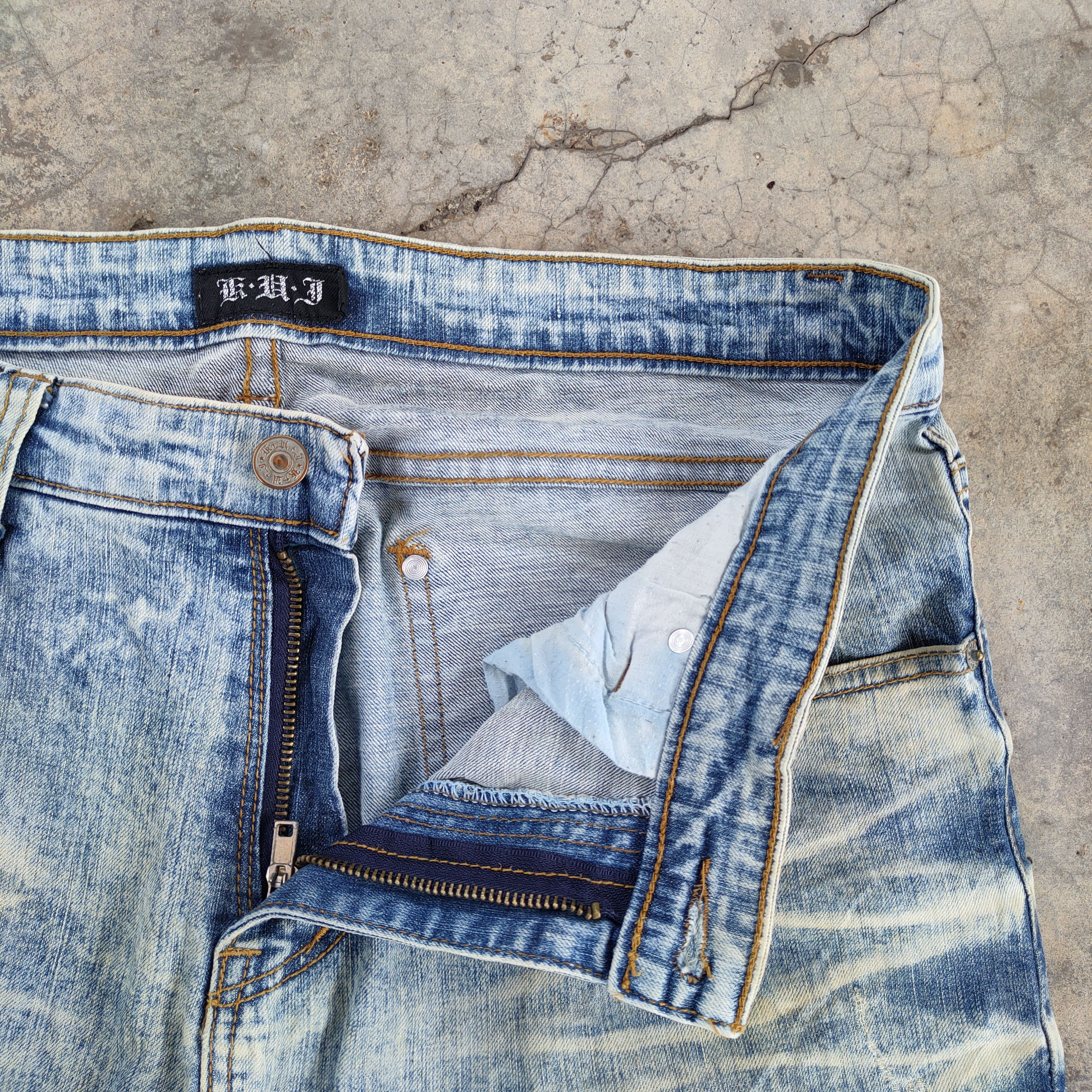 Japanese Brand × Vintage W33 VINTAGE JAPANESE FADED DISTRESSED JEANS PANTS Size US 33 - 10 Thumbnail