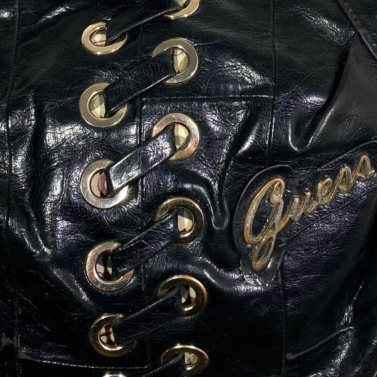 Guess Sac A Main Cuir Cyber Glam y2k Vintage 2000’s Guess Size ONE SIZE - 6 Thumbnail
