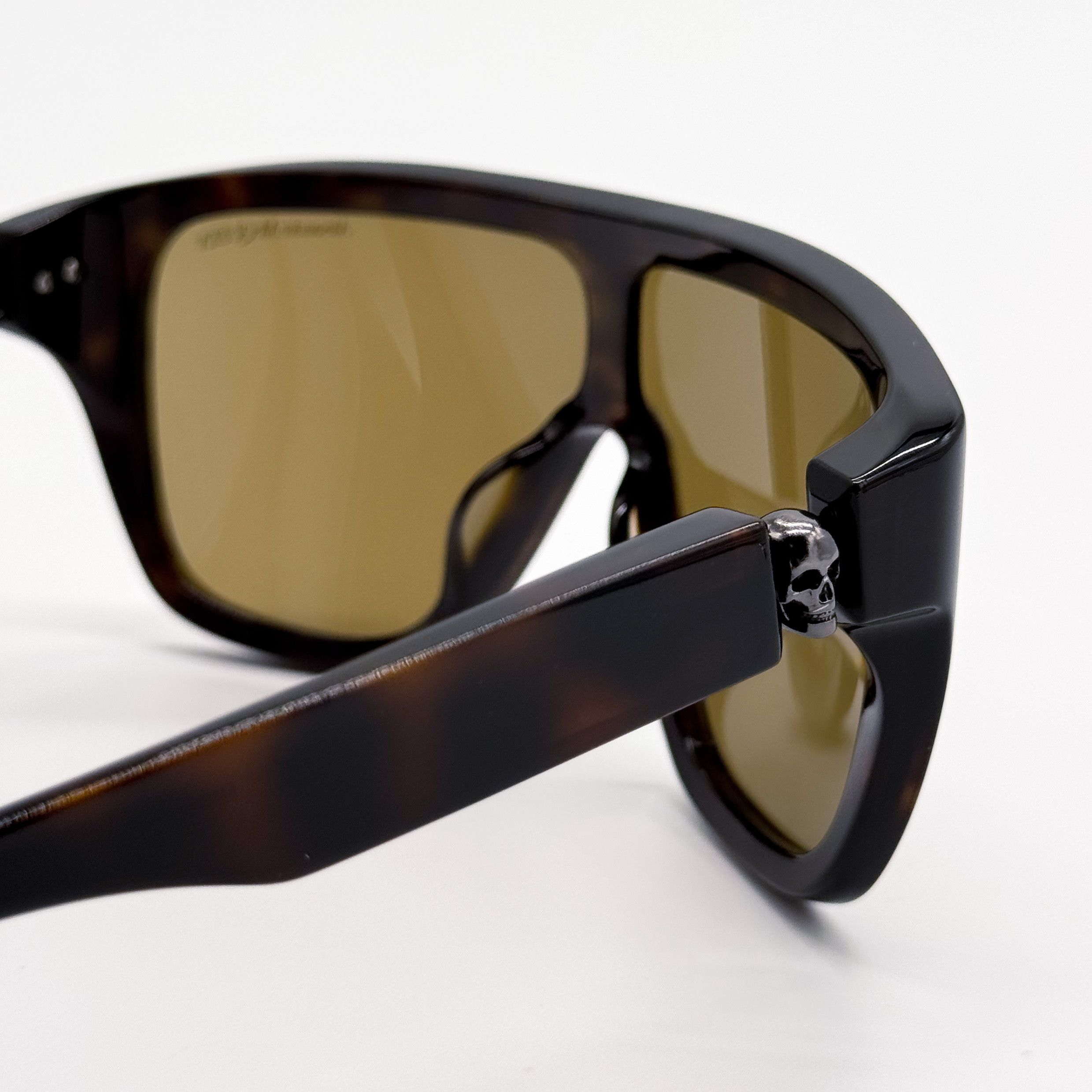 Alexander McQueen NEW ALEXANDER MCQUEEN AM0430S 005 MEN HAVANA SUNGLASSES Size ONE SIZE - 6 Thumbnail
