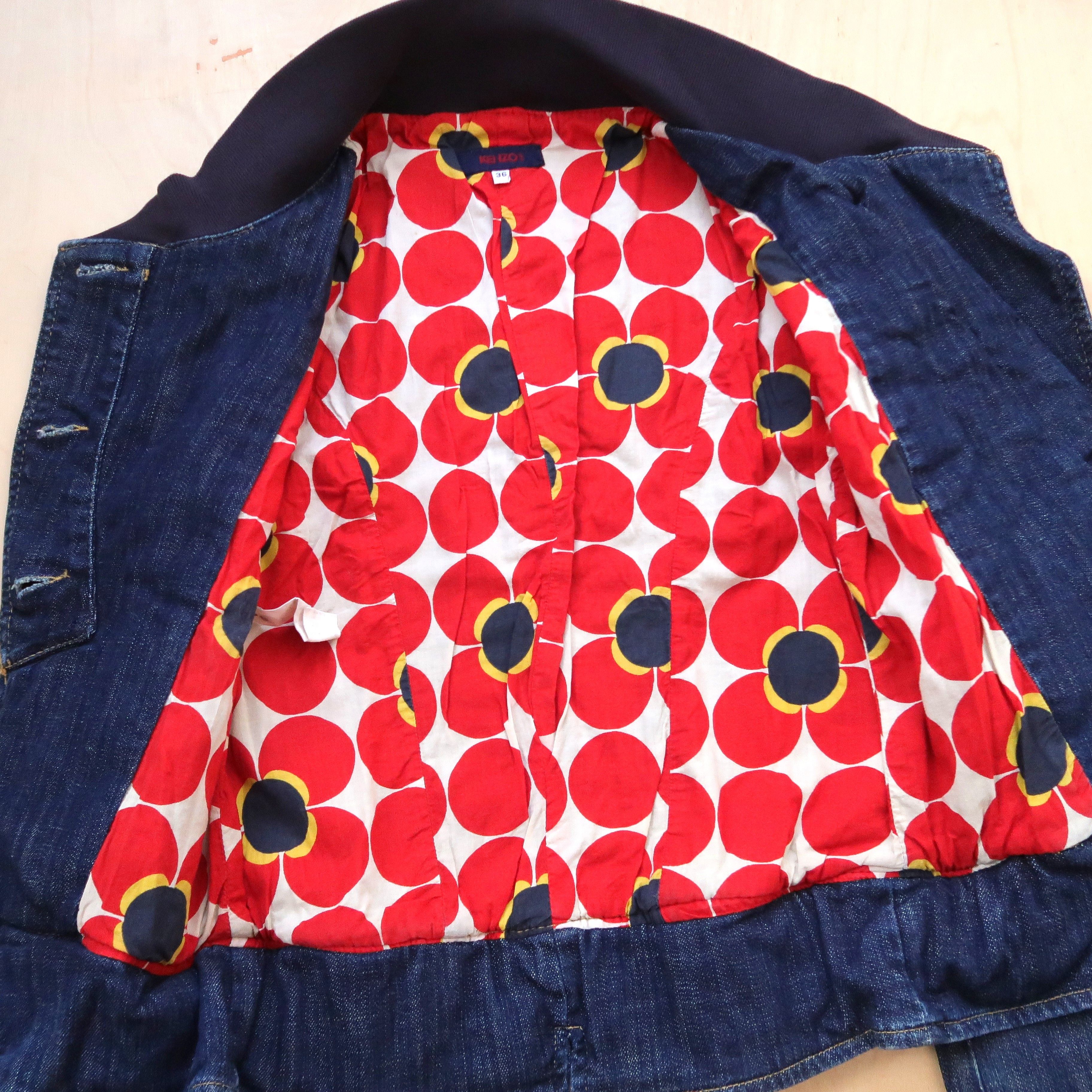 Kenzo 90s Kenzo Jeans Asymmetric Denim Boxy Jacket Size S / US 4 / IT 40 - 11 Thumbnail