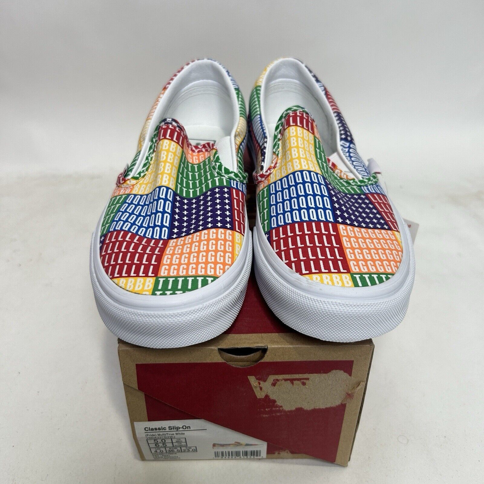 Vans Vans Classic Slip-On “Pride/Multi True White” 2024 Size US 6.5 / IT 36.5 - 2 Thumbnail