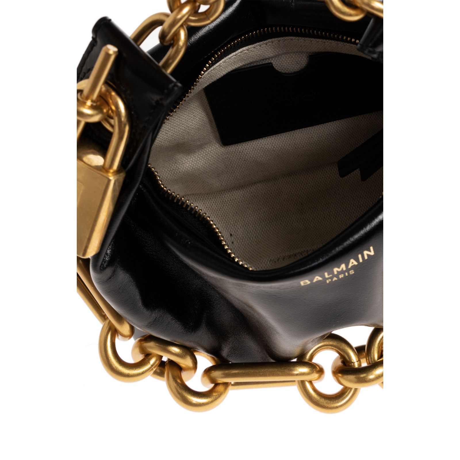 Balmain BALMAIN Sync Mini Black Leather Top Handle Bag New & Authent Size ONE SIZE - 4 Thumbnail