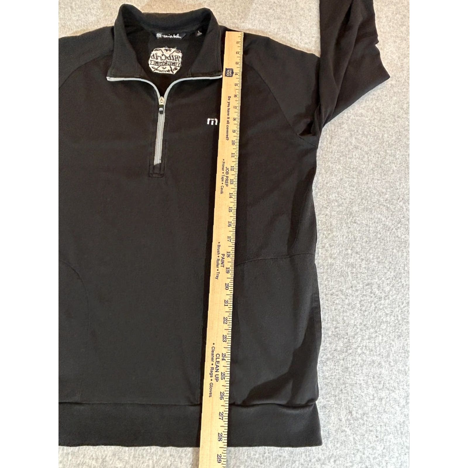 TravisMathew Travis Mathew Pullover Mens Large Black 1/4 Zip Sweatshirt Sweatshirt Golf Athletic Shirt Size US L / EU 52-54 / 3 - 6 Thumbnail