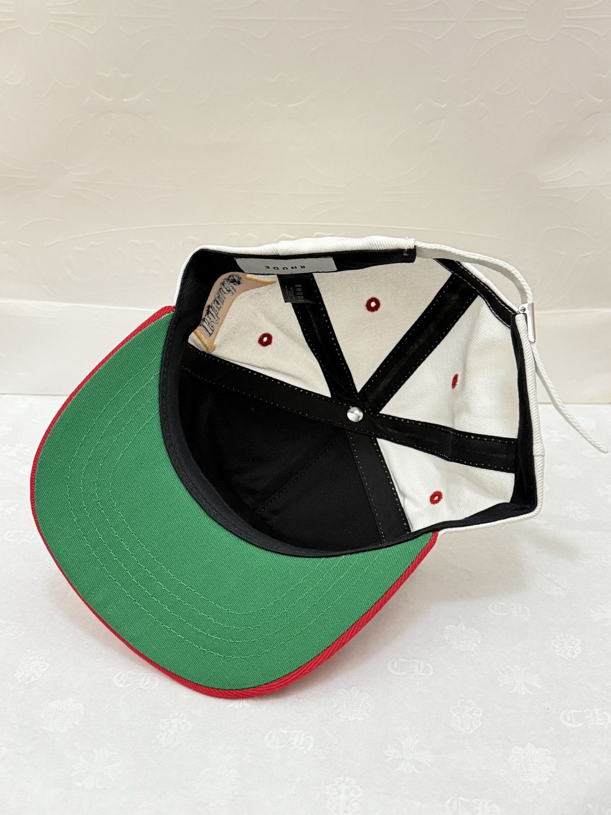 Rhude Rhude Trucker Hat Racing White/Red Size ONE SIZE - 5 Thumbnail