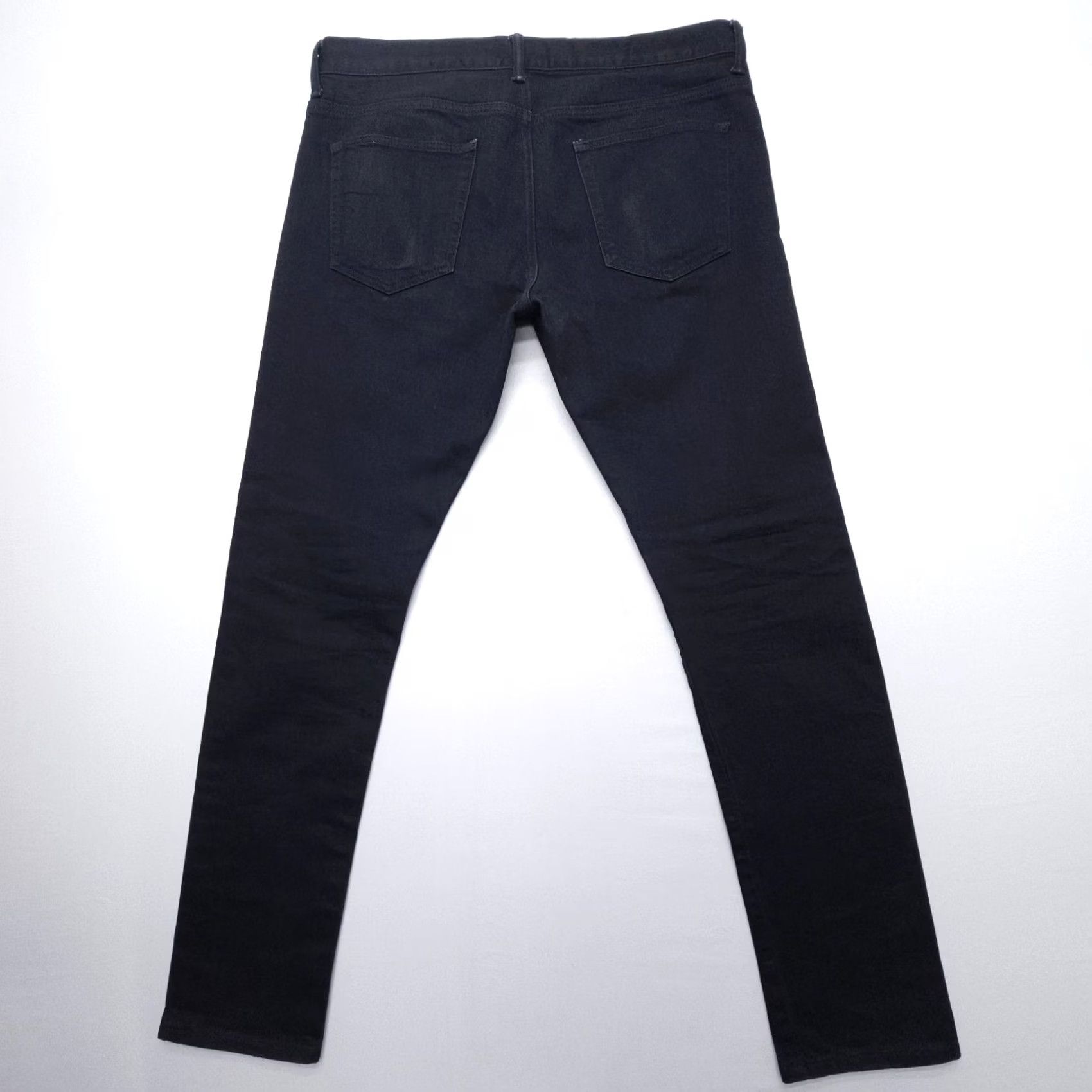 John Elliott John Elliott Jeans The Cast 2 Mens Slim Taper 33 x 30 Black Low Rise Denim Japan Made Jeans Size US 33 - 2 Thumbnail