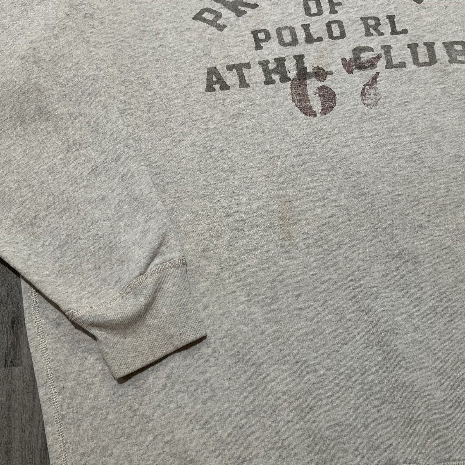 Polo Ralph Lauren Polo Ralph Lauren Light Grey Sweatshirt Stencil Double V Size US XL / EU 56 / 4 - 4 Thumbnail