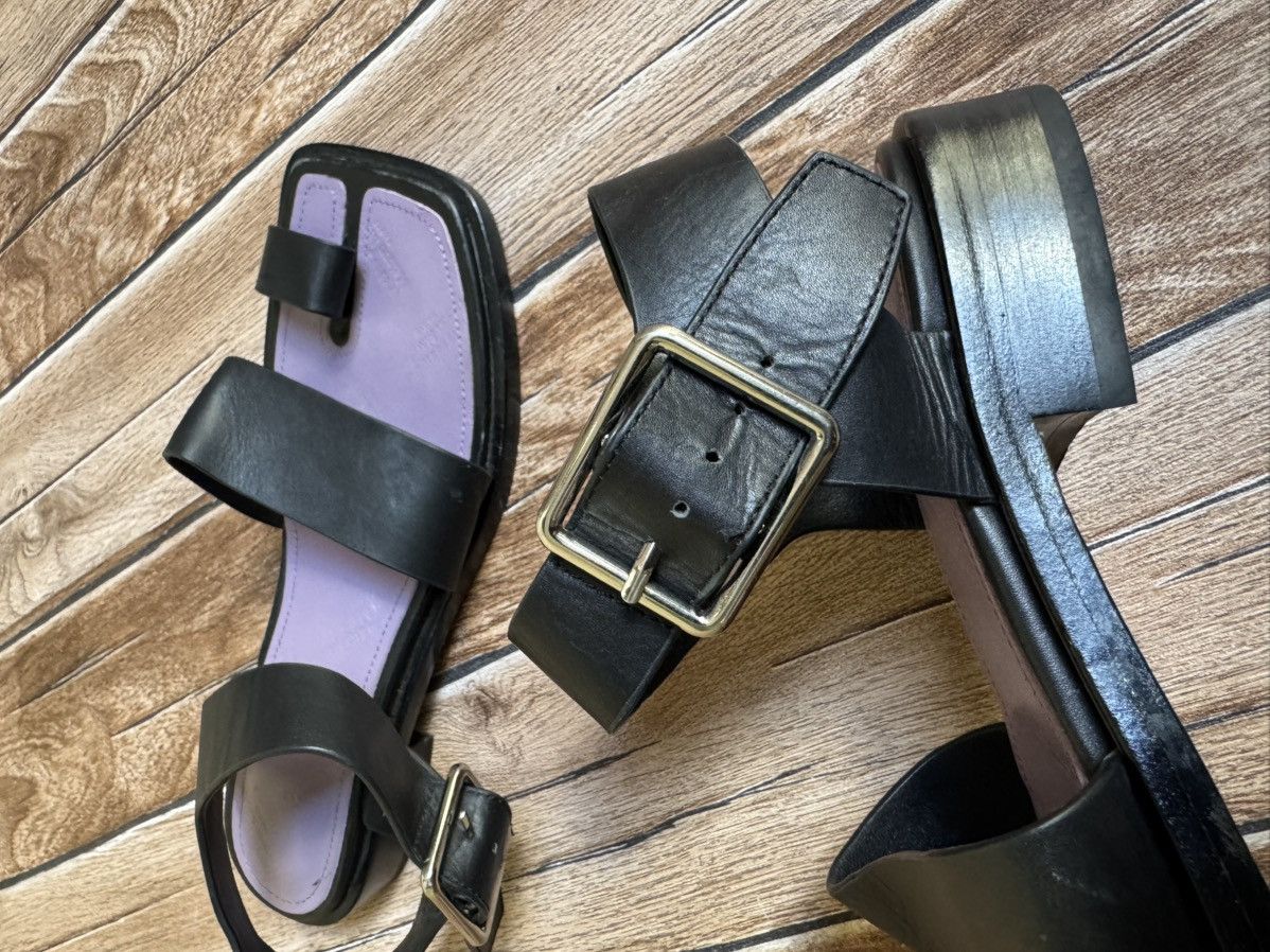 Maison Margiela Tabi strap leather sandals Size US 5.5 / IT 35.5 - 6 Thumbnail