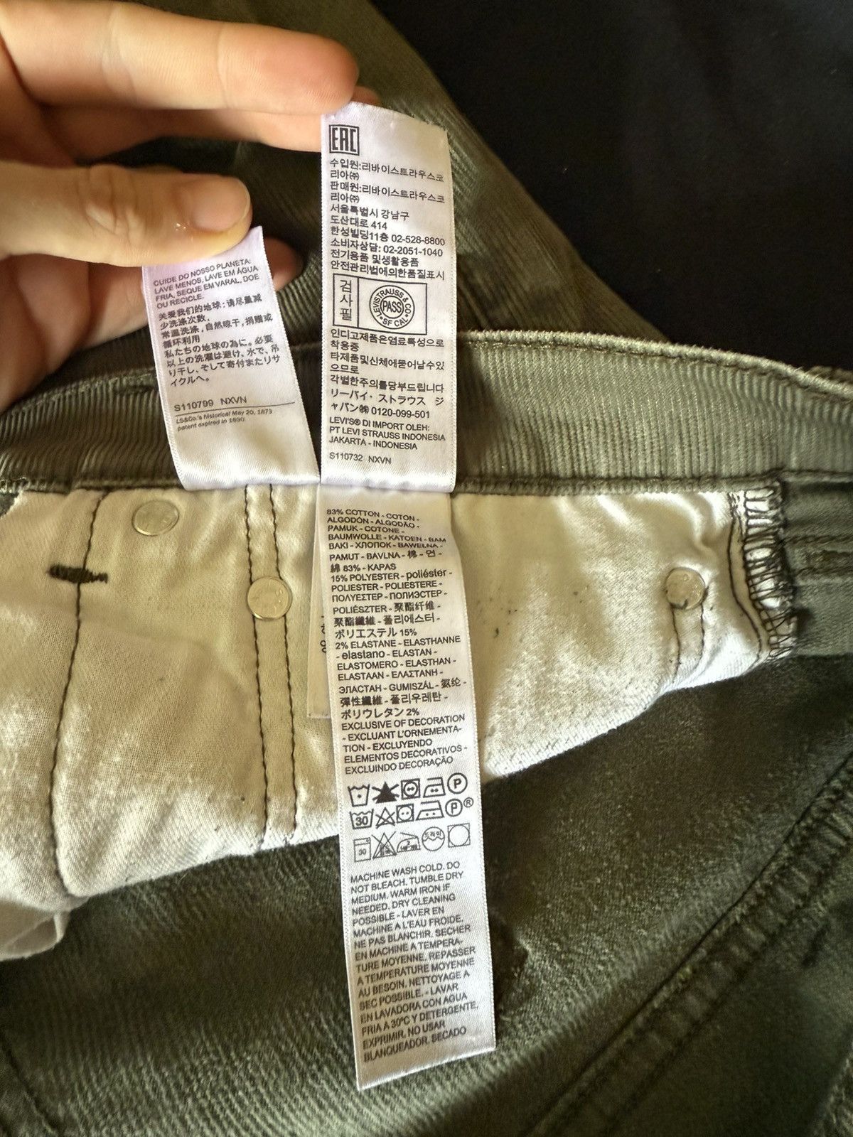 Levi's 505 corduroy jeans Size US 38 / EU 54 - 5 Thumbnail