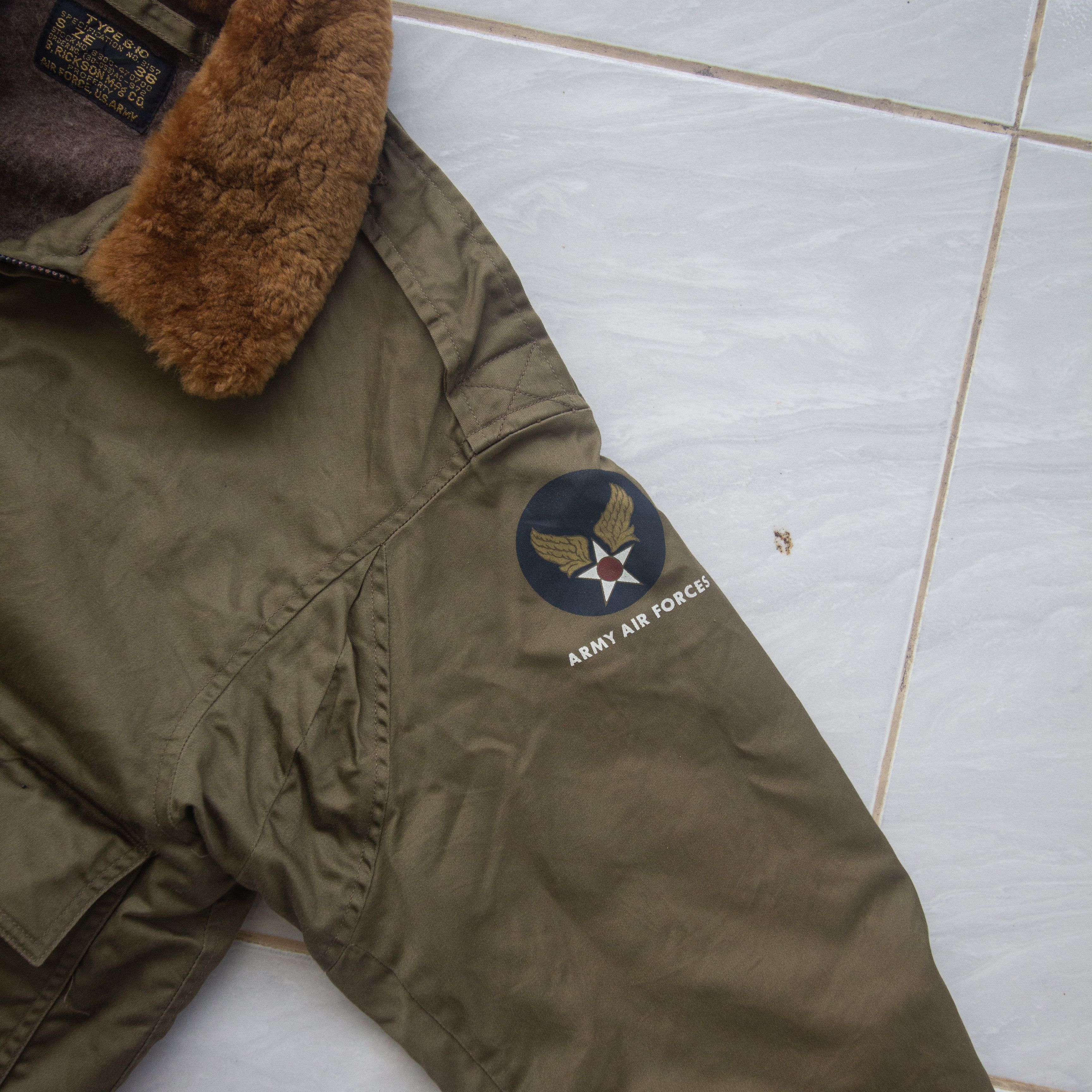 Buzz Rickson's Buzz Rickson b-10 b10 Flight Bomber Jacket US Army Air Force Size US M / EU 48-50 / 2 - 6 Thumbnail