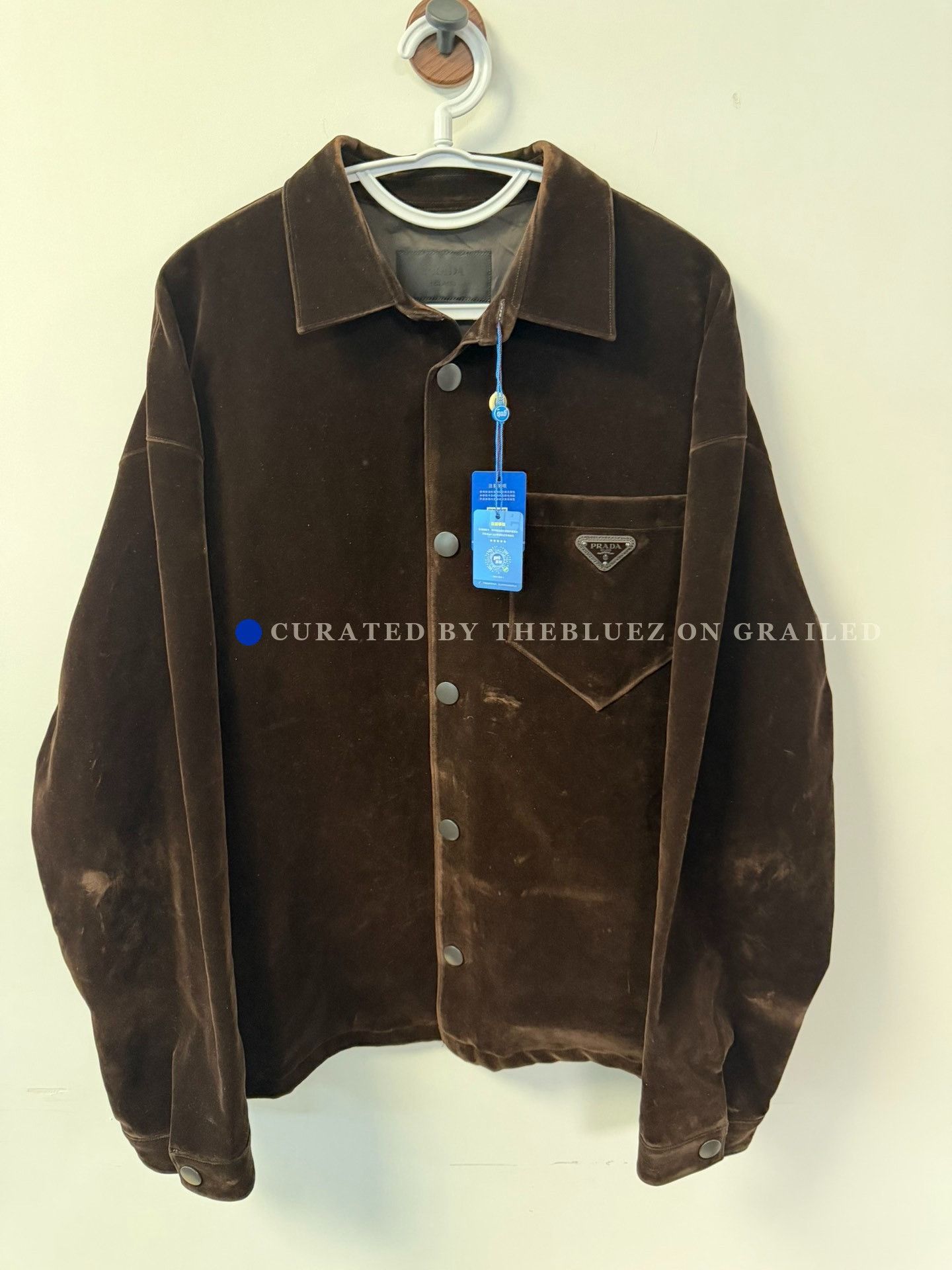 Prada Prada Velvet Jacket Brown | Grailed