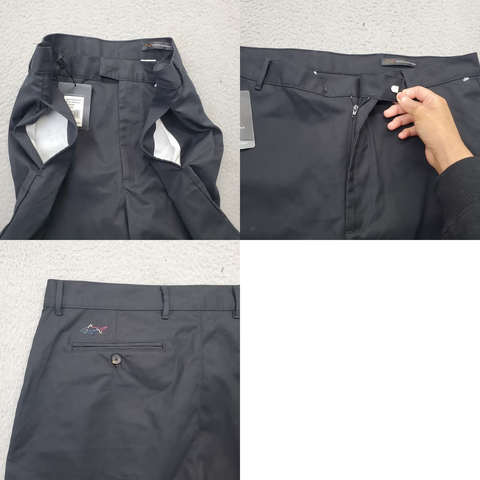 Essentials Greg Norman Essentials Golf Shorts Mens 38 Black Flat Front Wrinkle Resistant Black Mens Size 38 Shorts Size US 38 / EU 54 - 8 Thumbnail