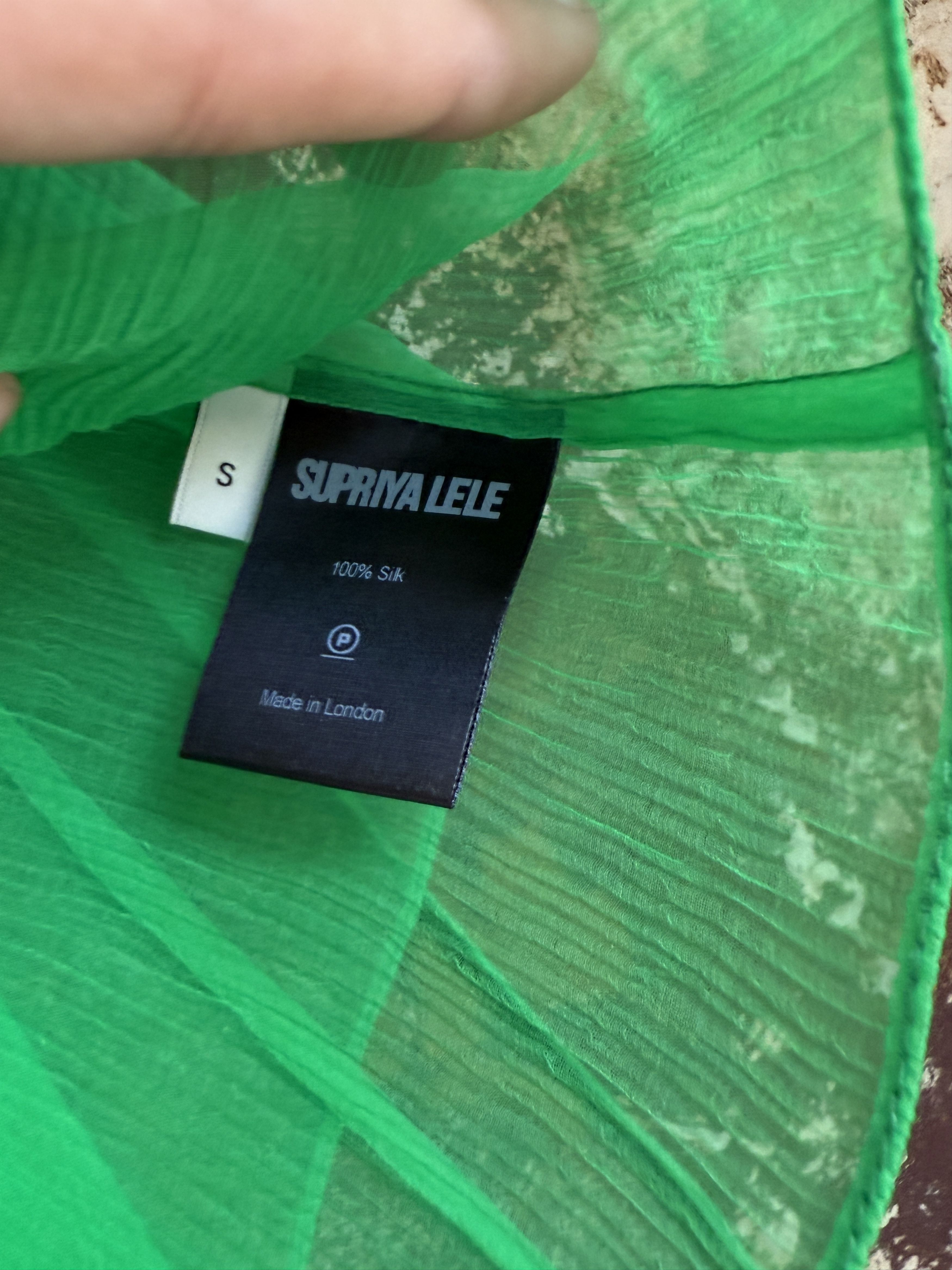 Other $530 SUPRIYA LELE SILK WRAP MINI SKIRT Size 27" / US 4 / IT 40 - 10 Thumbnail