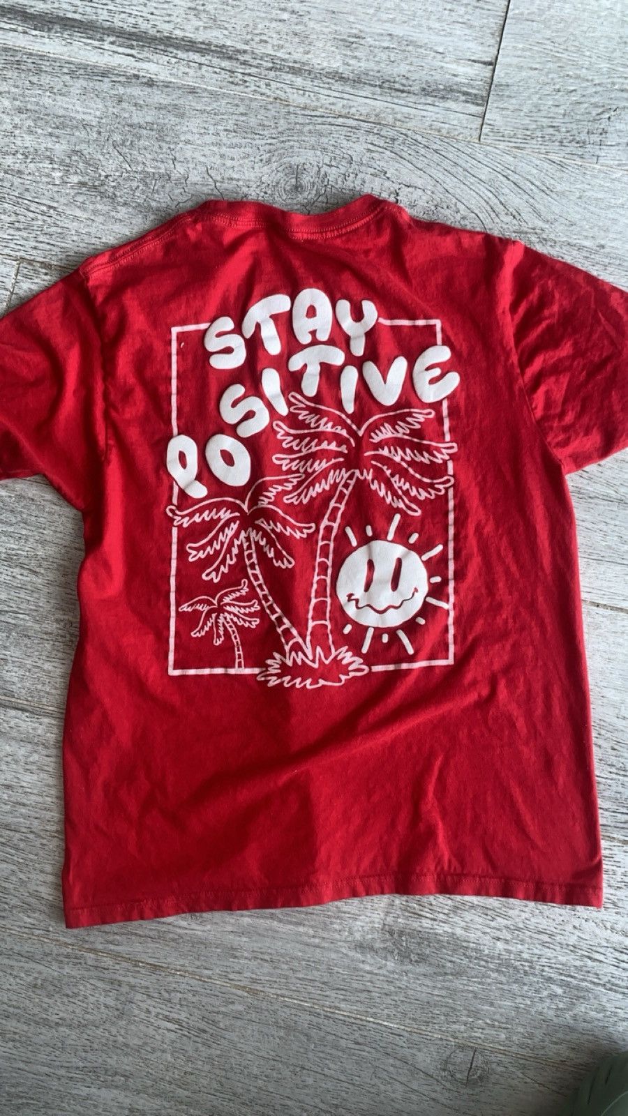 Eighty Eight Eighty eight brand stay positive red graphic t shirt M Size US M / EU 48-50 / 2 - 1 Thumbnail
